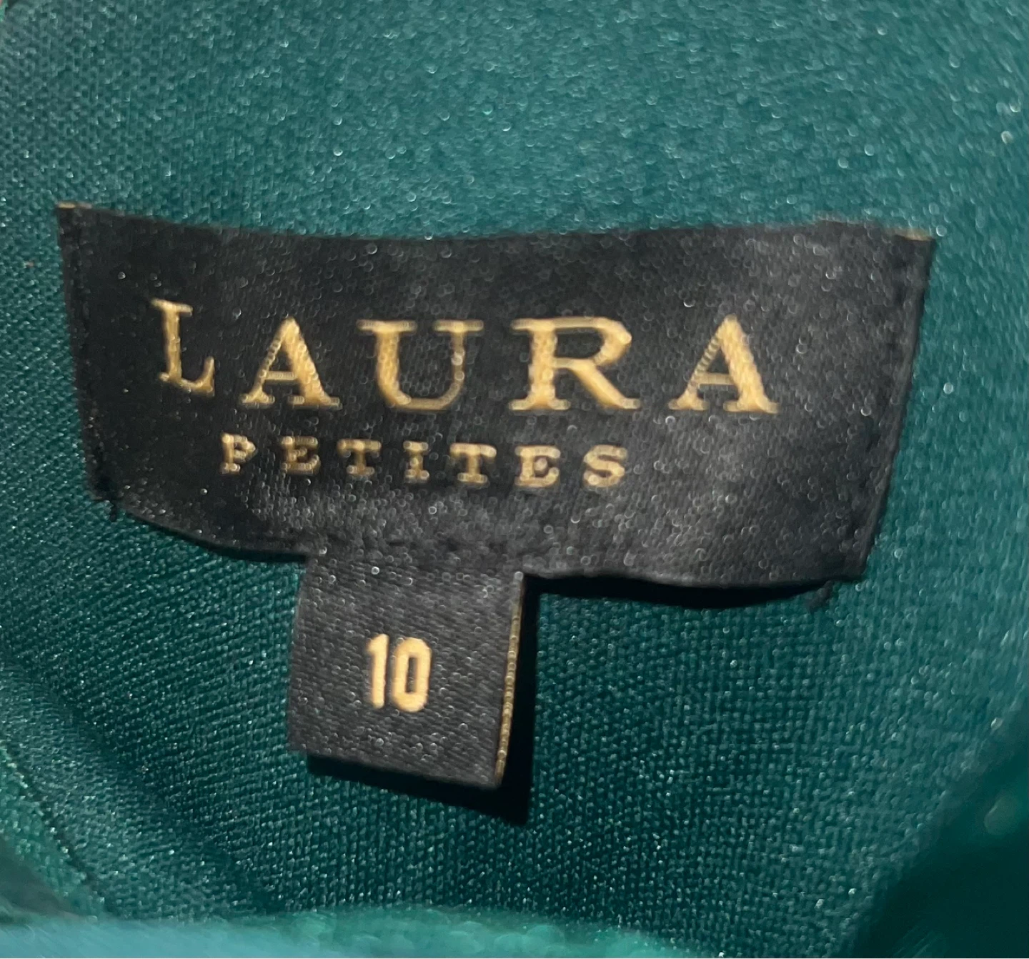 Laura Petites Teal Off-the-Shoulder Dress Size 10 - photo 3