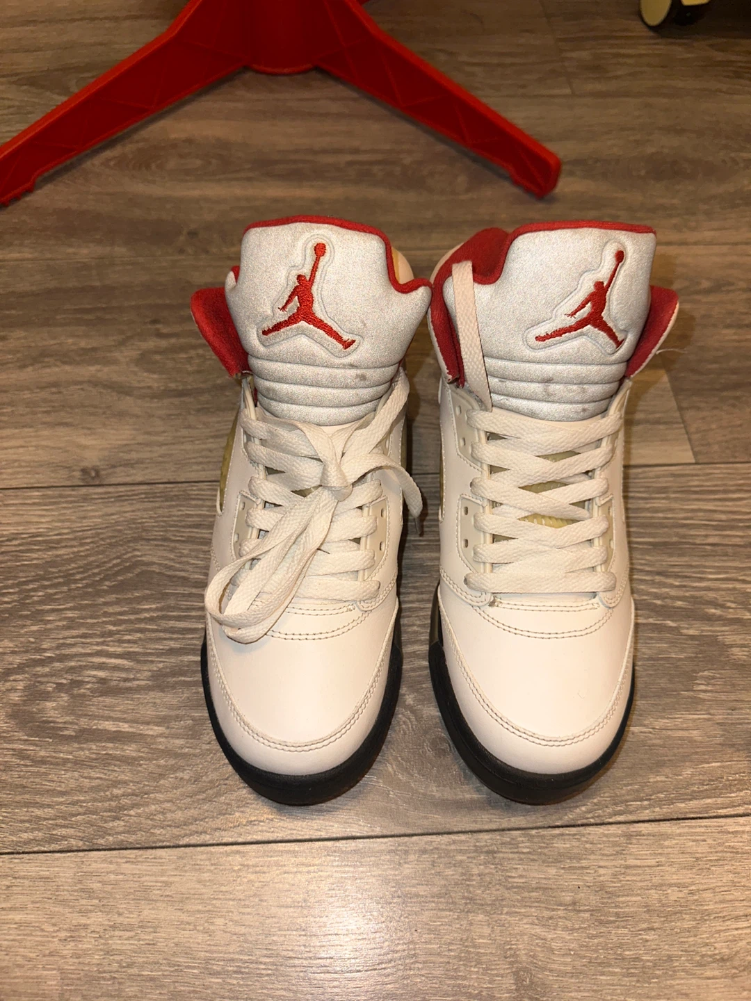 Air Jordan 5 Retro White Red GS 440888-102 Size 6.5Y