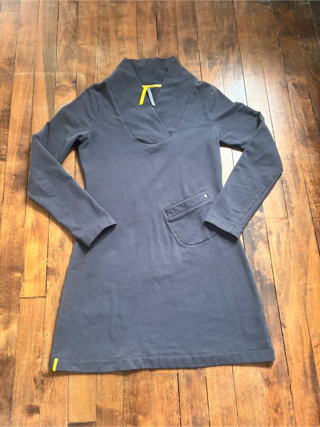 Lole Grey Long Sleeve Casual Dress with Pockets - photo 2
