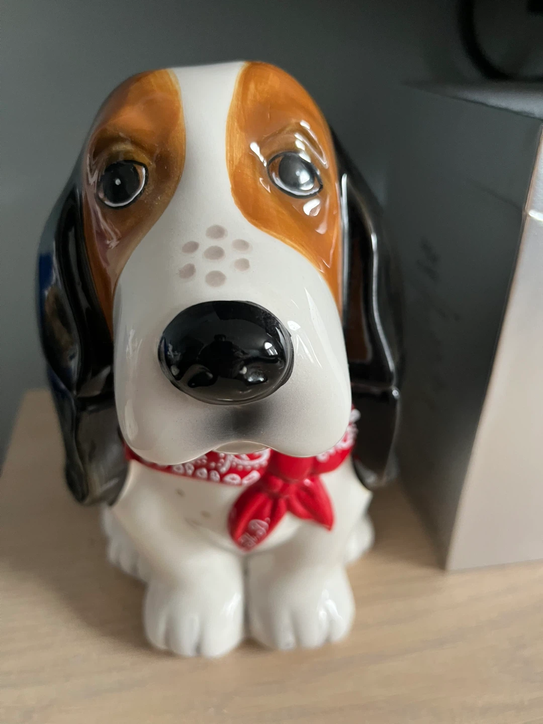 Ceramic Dog Cookie Jar with Lid