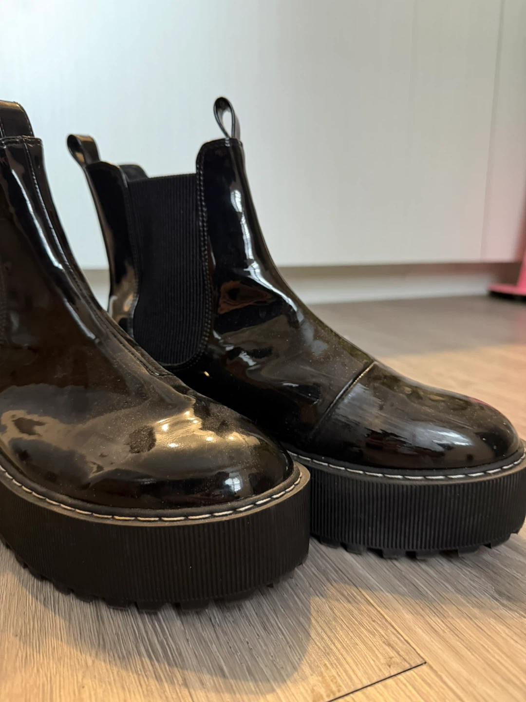 DIVIDED H&M Black Platform Boots - EUR 39 / US 8 - photo 3
