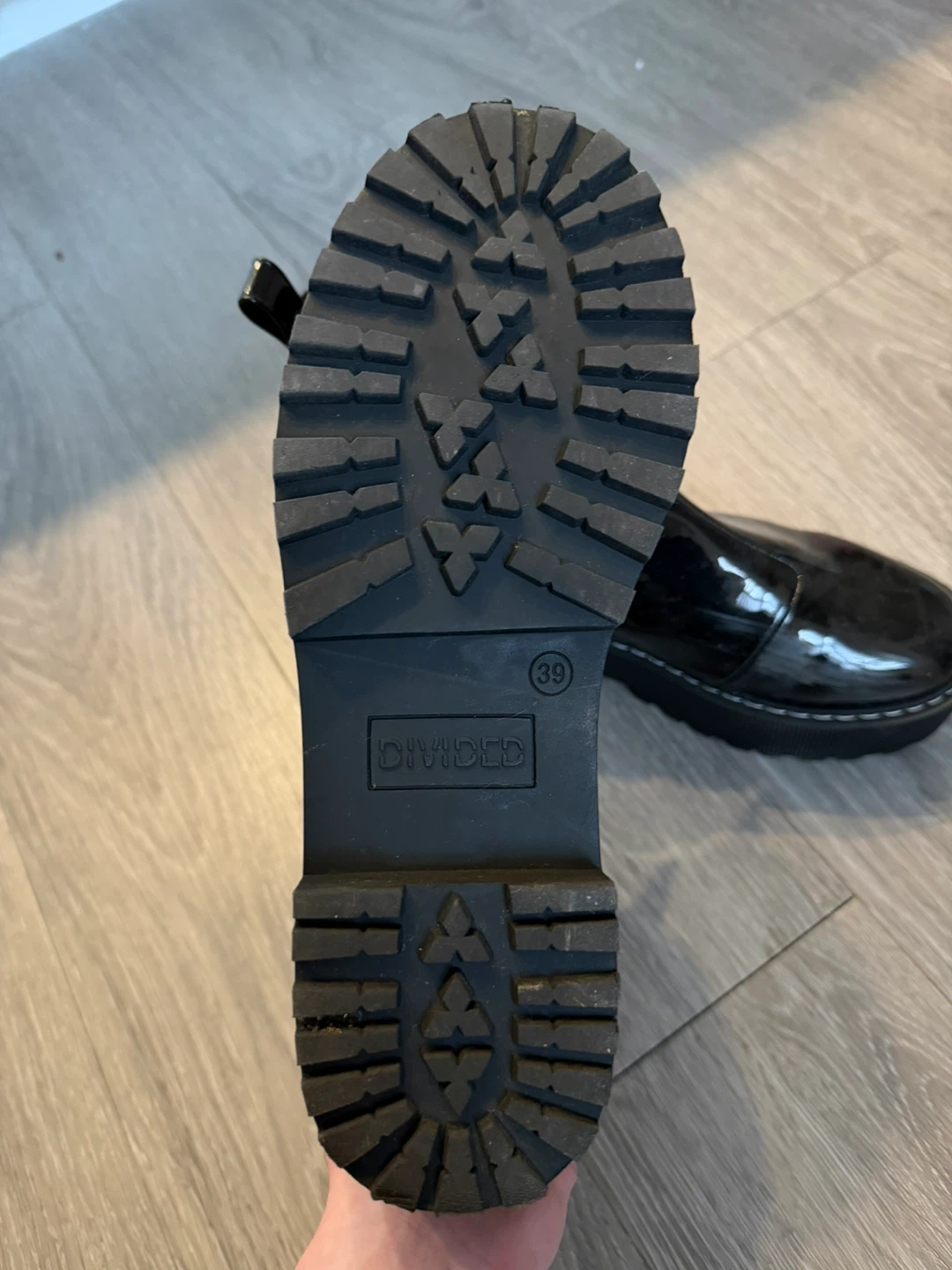 DIVIDED H&M Black Platform Boots - EUR 39 / US 8 - photo 4