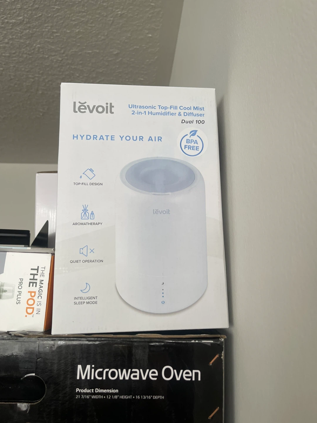 Levoit Dual 100 Ultrasonic 2-in-1 Humidifier & Diffuser