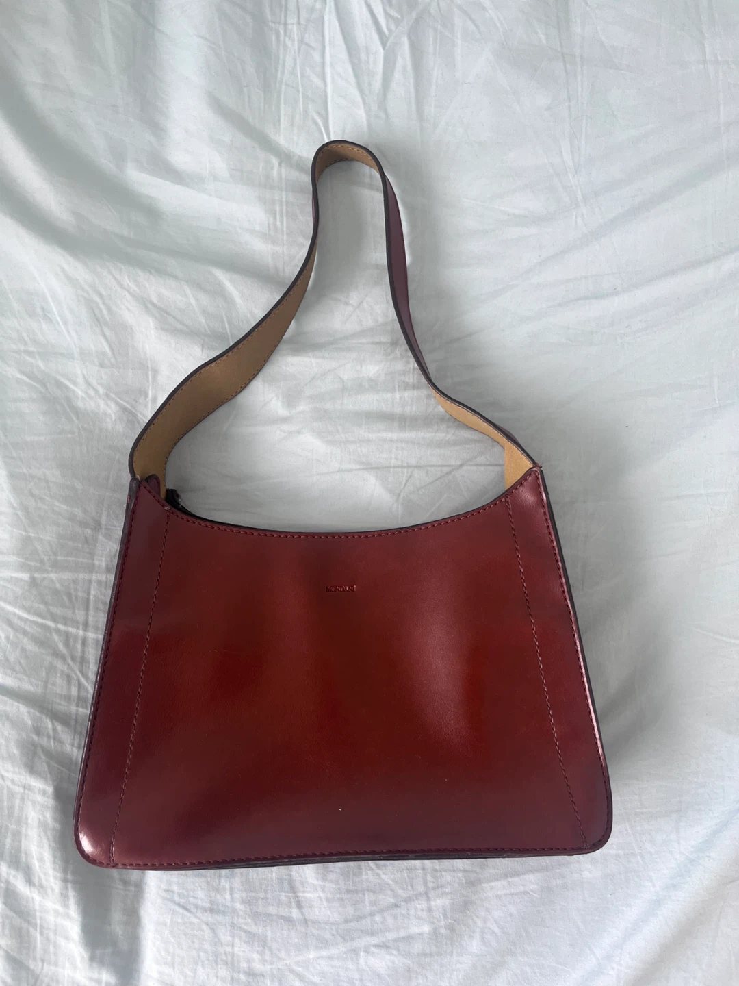 Mondani New York Red Leather Shoulder Bag