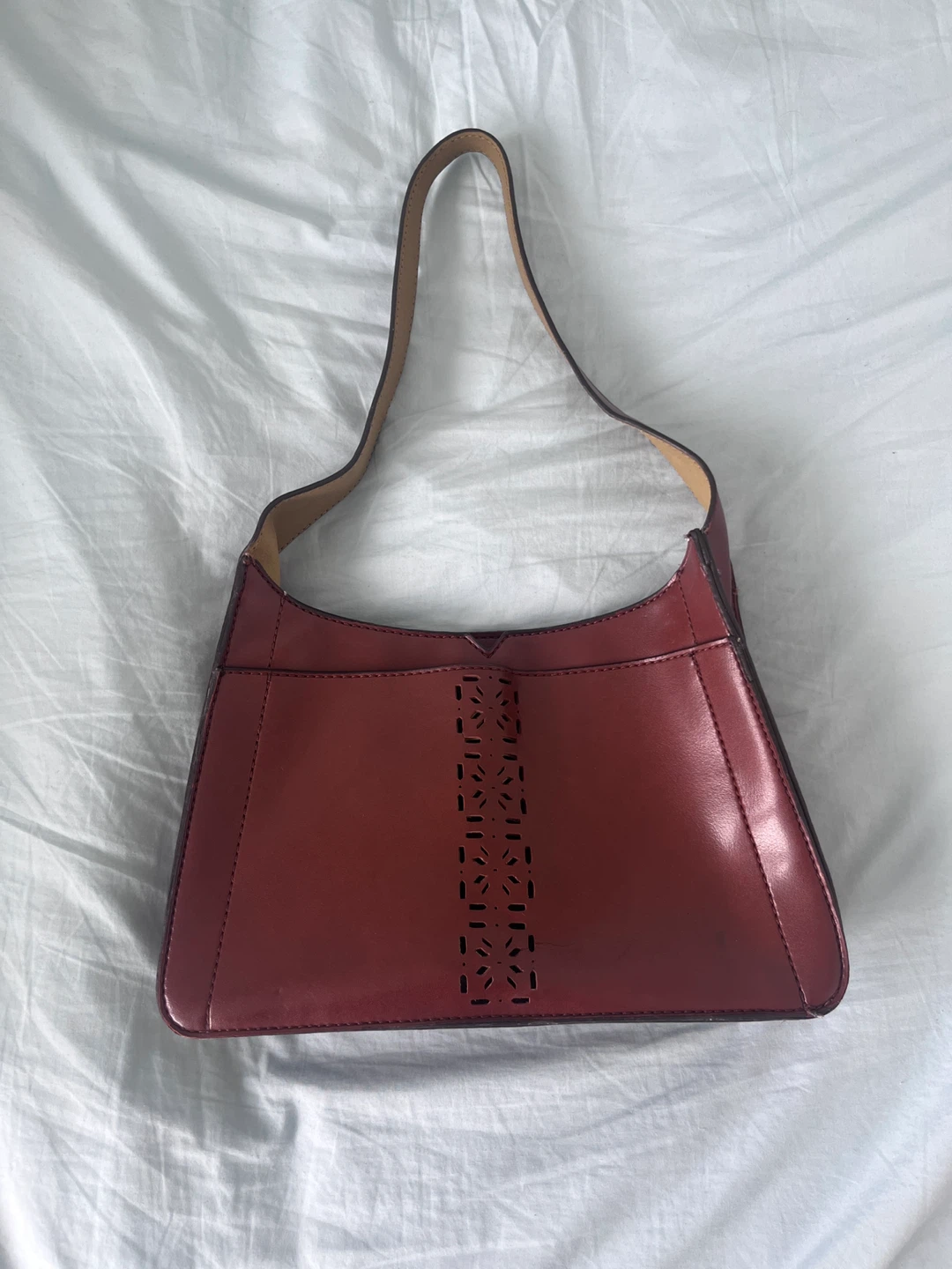 Mondani New York Red Leather Shoulder Bag - photo 2