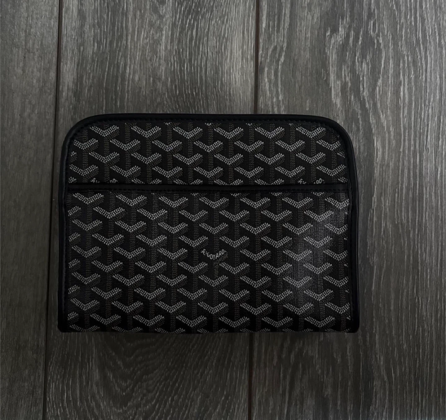 Goyard Chevron Patterned Pouch