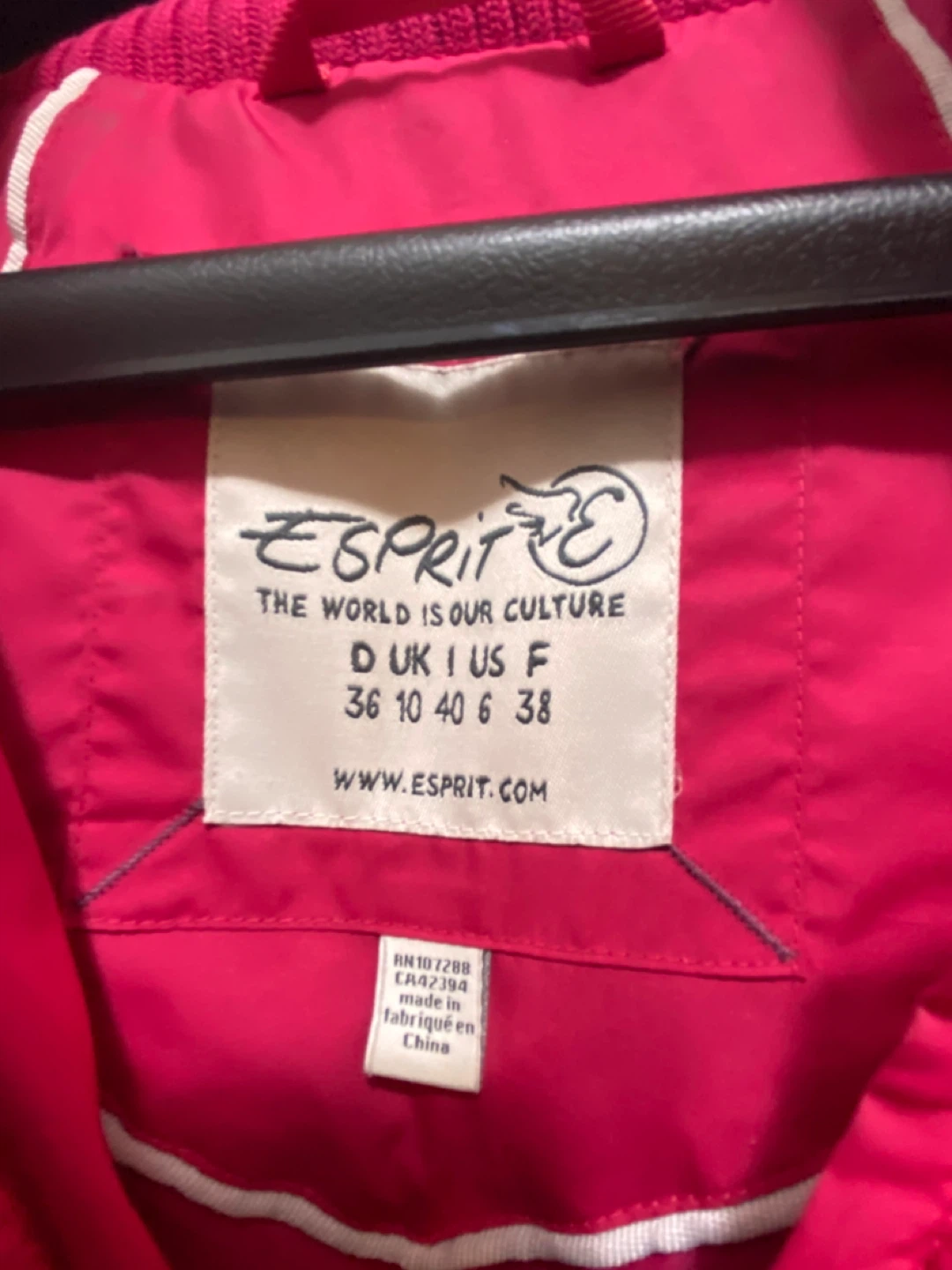 Esprit down filled winter coat - Pink - photo 3
