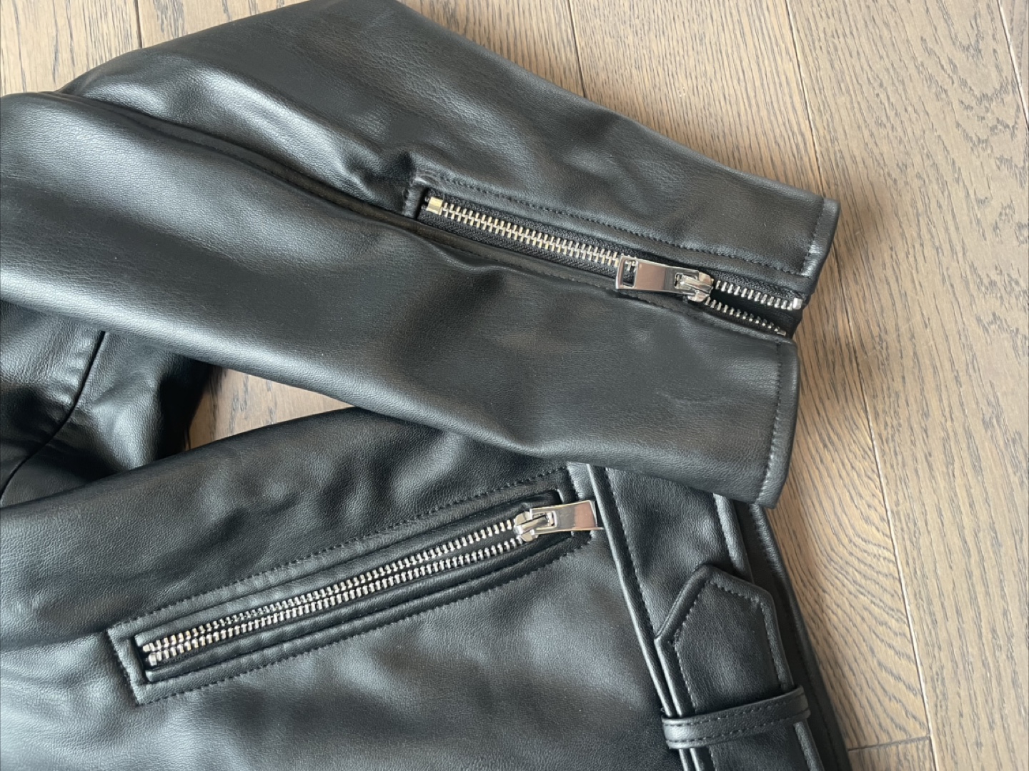 ZARA Faux Leather Biker Jacket - photo 5