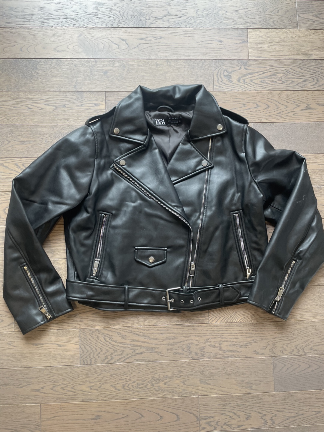 ZARA Faux Leather Biker Jacket