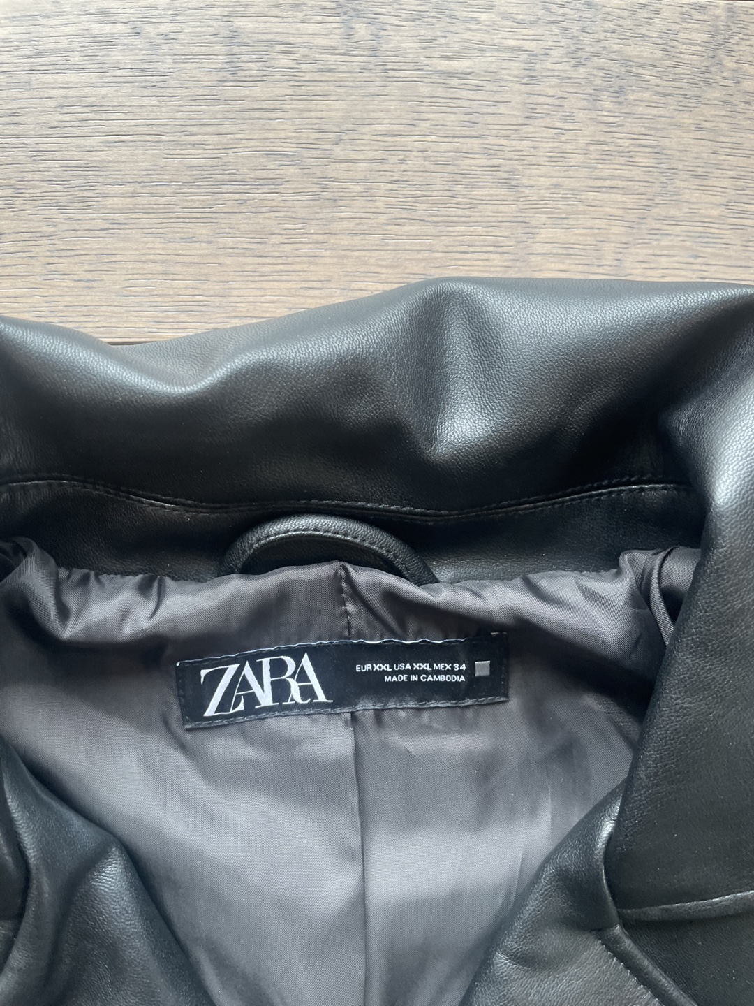 ZARA Faux Leather Biker Jacket - photo 3