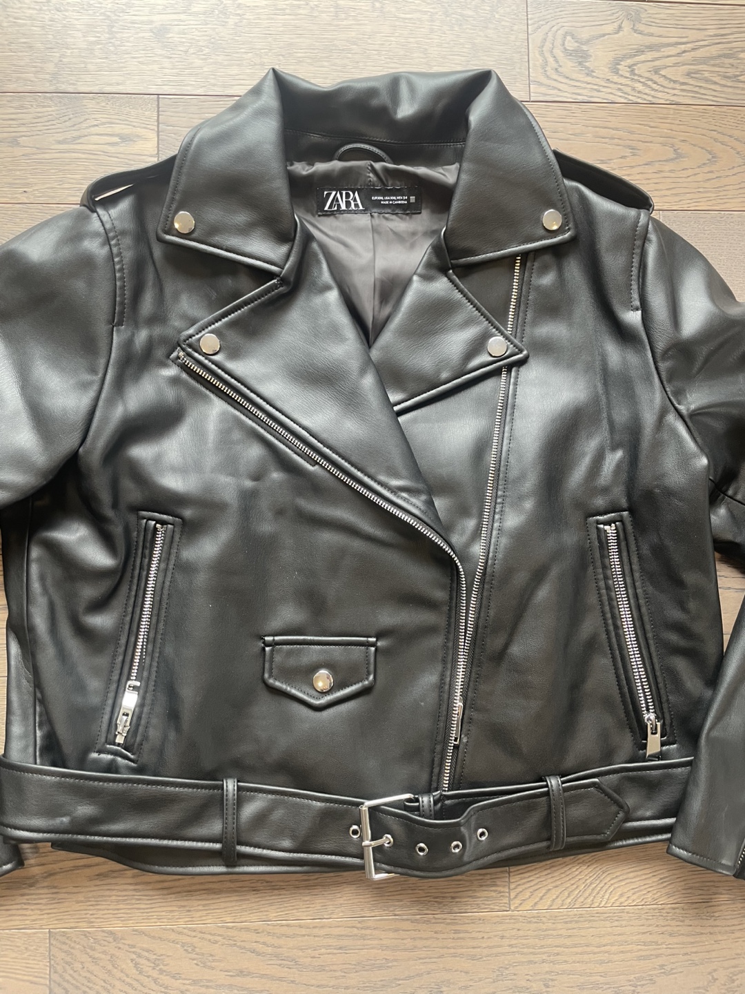 ZARA Faux Leather Biker Jacket - photo 4