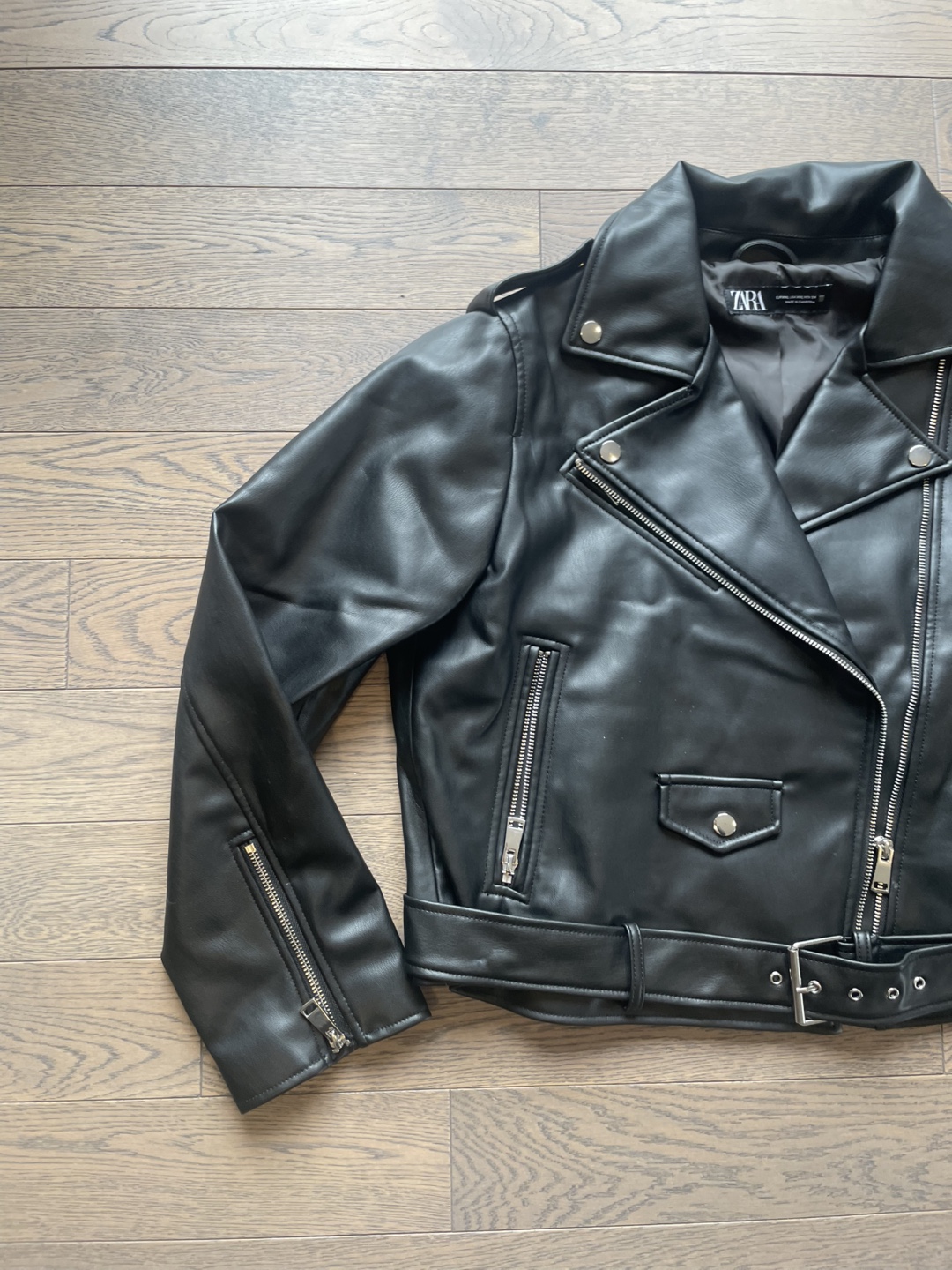 ZARA Faux Leather Biker Jacket - photo 2