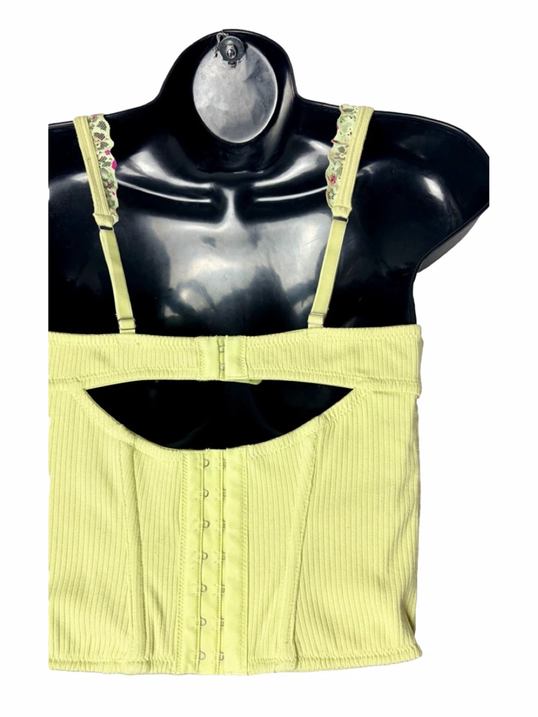 URBAN OUTFITTERS OUT FROM UNDER Love Bug Green Lace Corset Top - photo 5