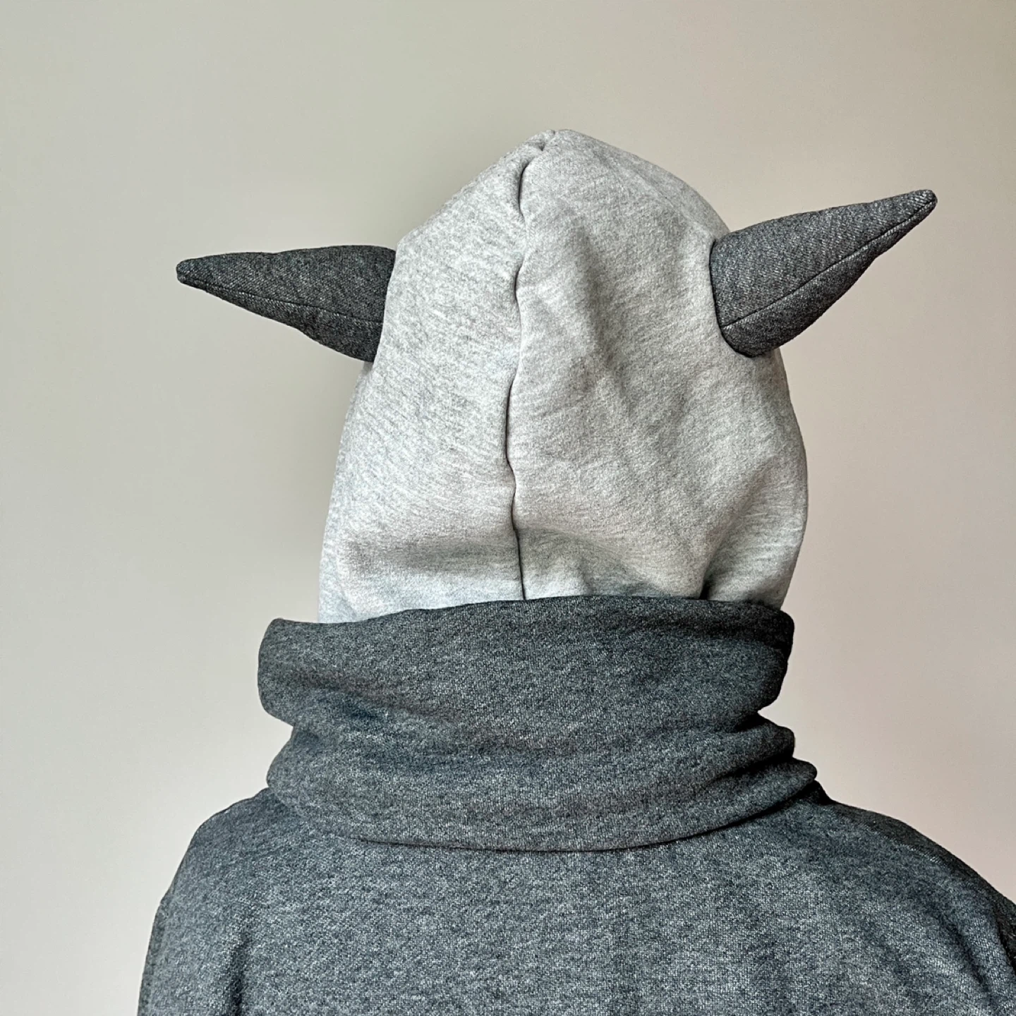 Grey Hoodie with Horns - photo 5