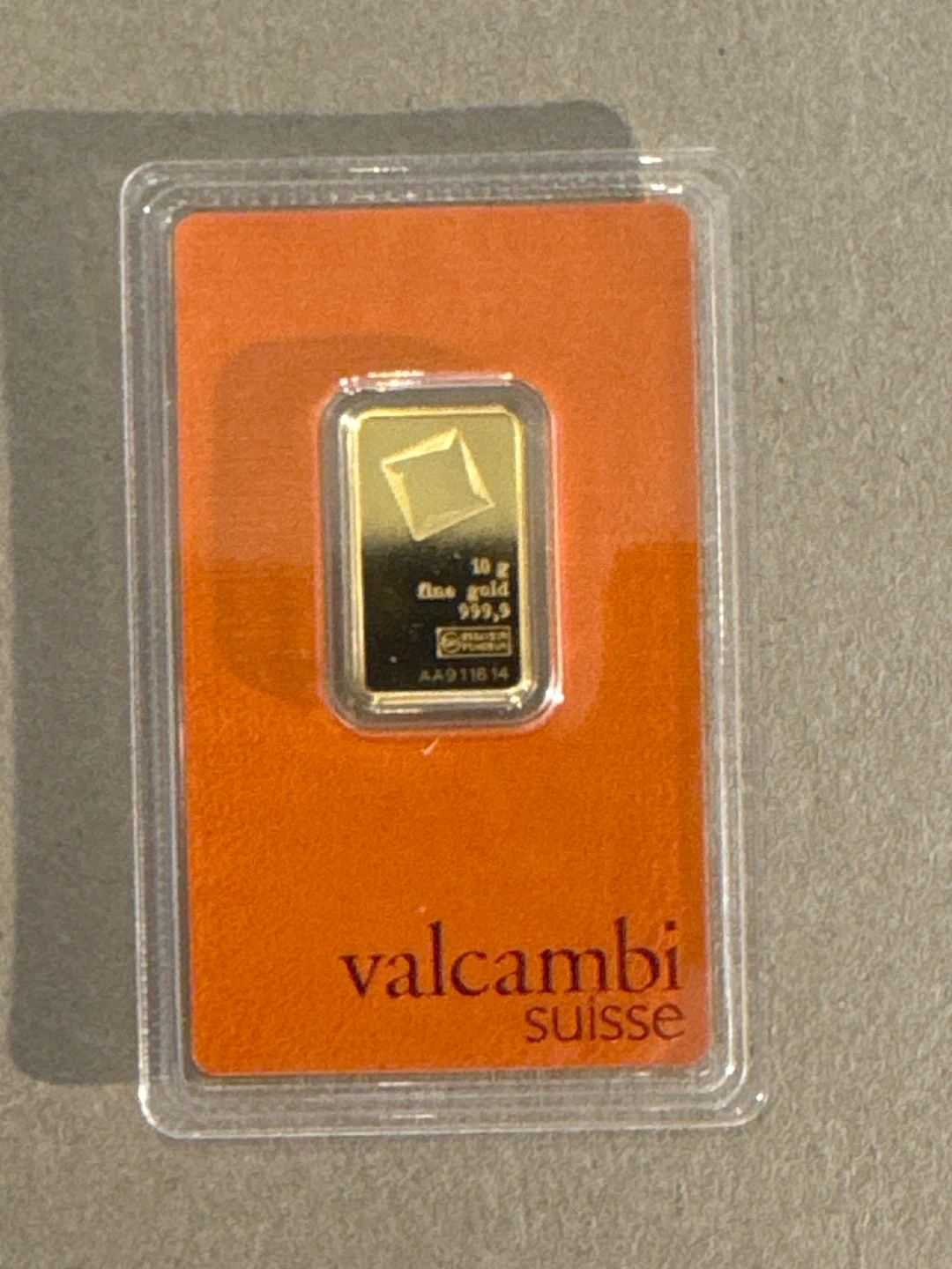 Valcambi Suisse 10g Gold Bar