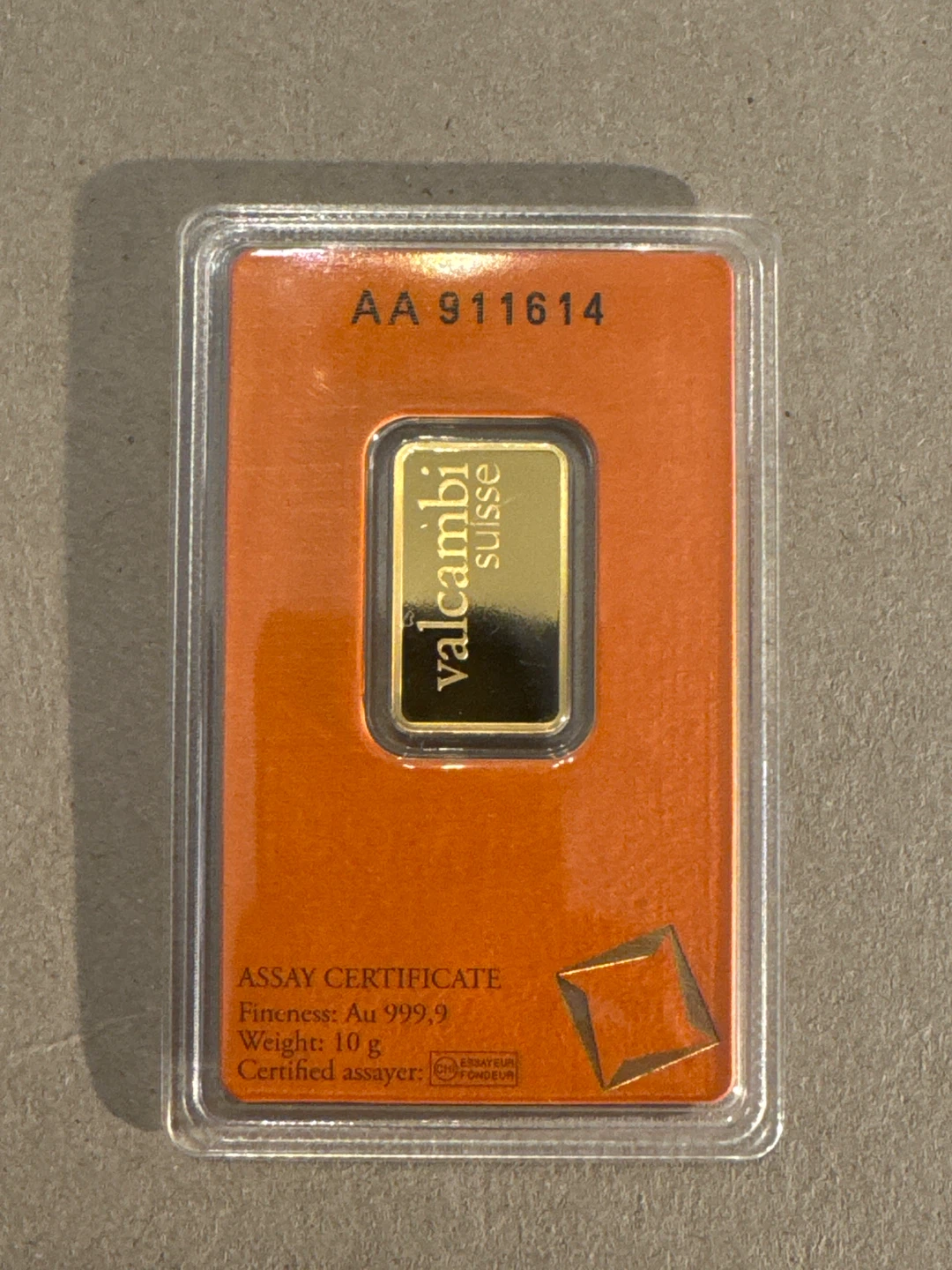 Valcambi Suisse 10g Gold Bar - photo 2