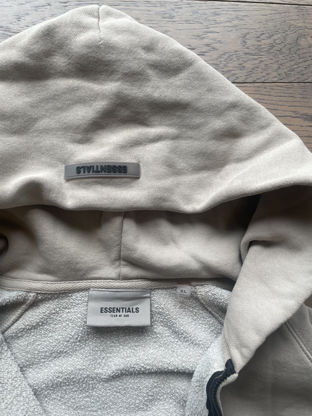 Essentials Zip-Up Hoodie XL Beige - photo 4