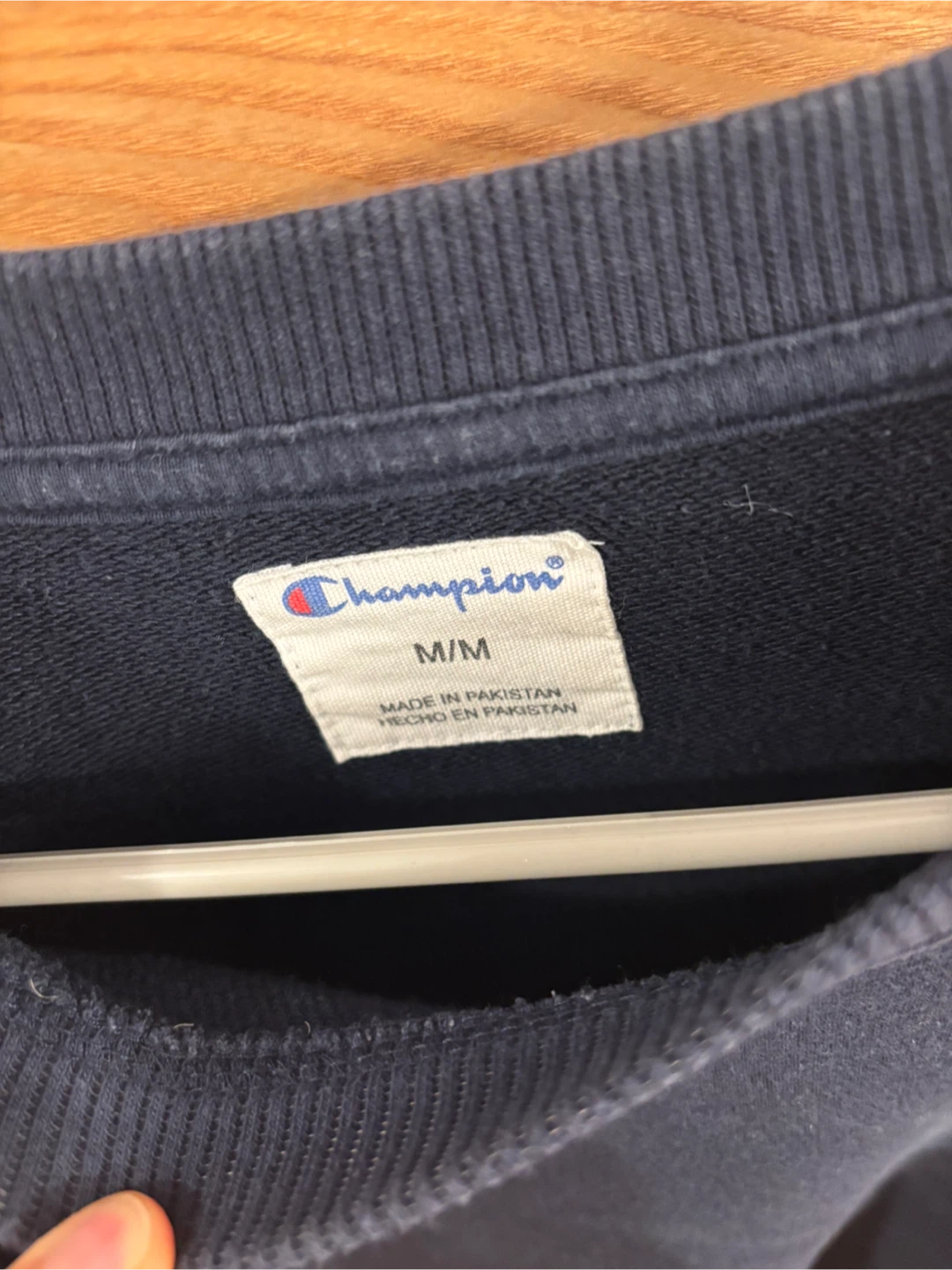 🚨TODAY ONLY‼️Champion Navy Blue Crewneck Oversized Sweatshirt M - photo 2