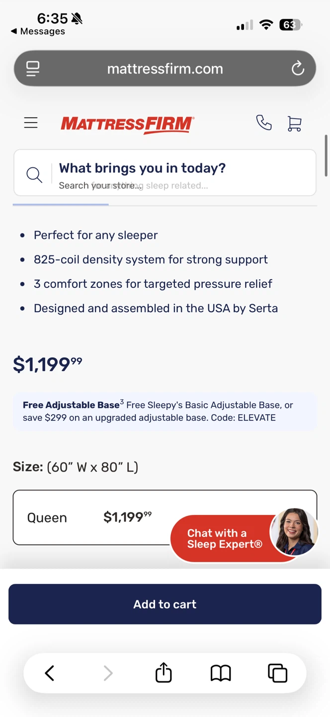 Queen Serta Perfect Sleeper 2.0 Medium Euro Top Mattress - Queen - photo 2