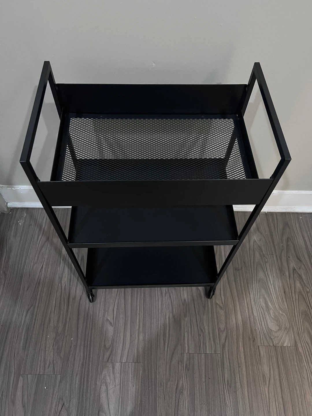 Ikea. Black 3-Tier Rolling Utility Cart - photo 2