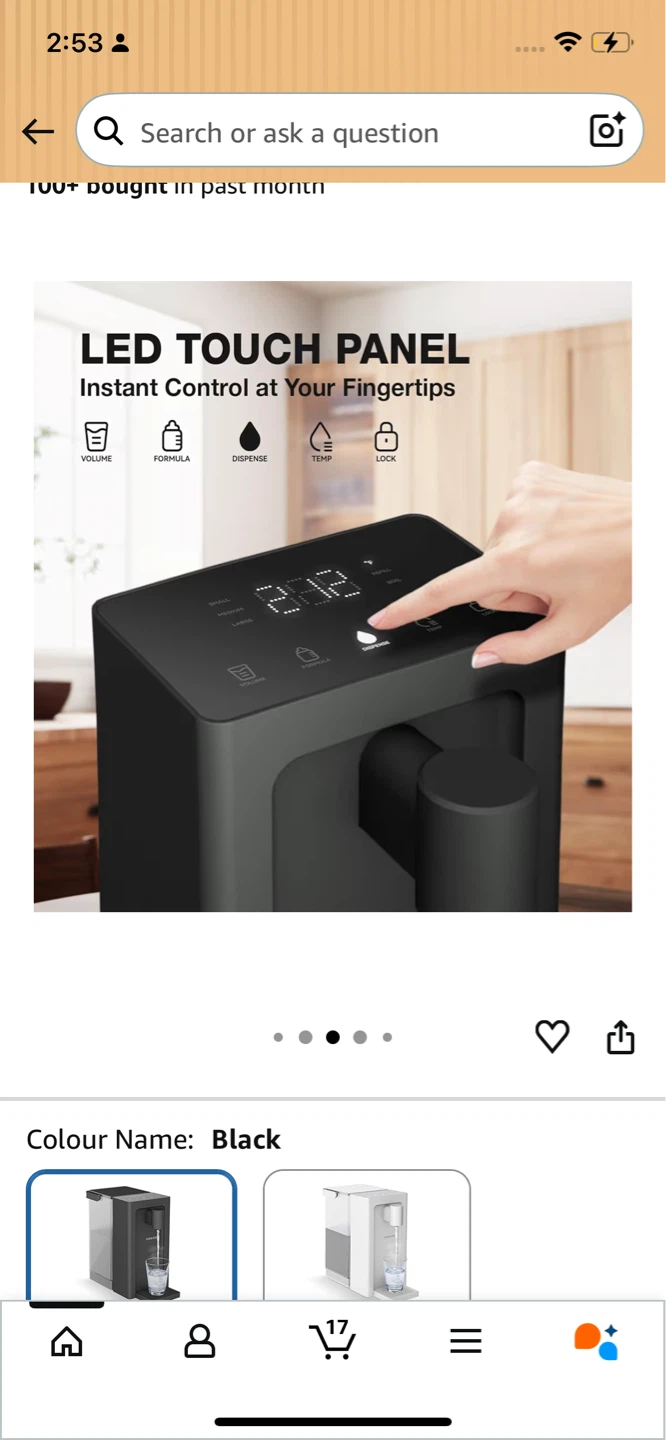 AIRHOP Instant Heating Water Dispenser AH-WD01 Black - photo 4