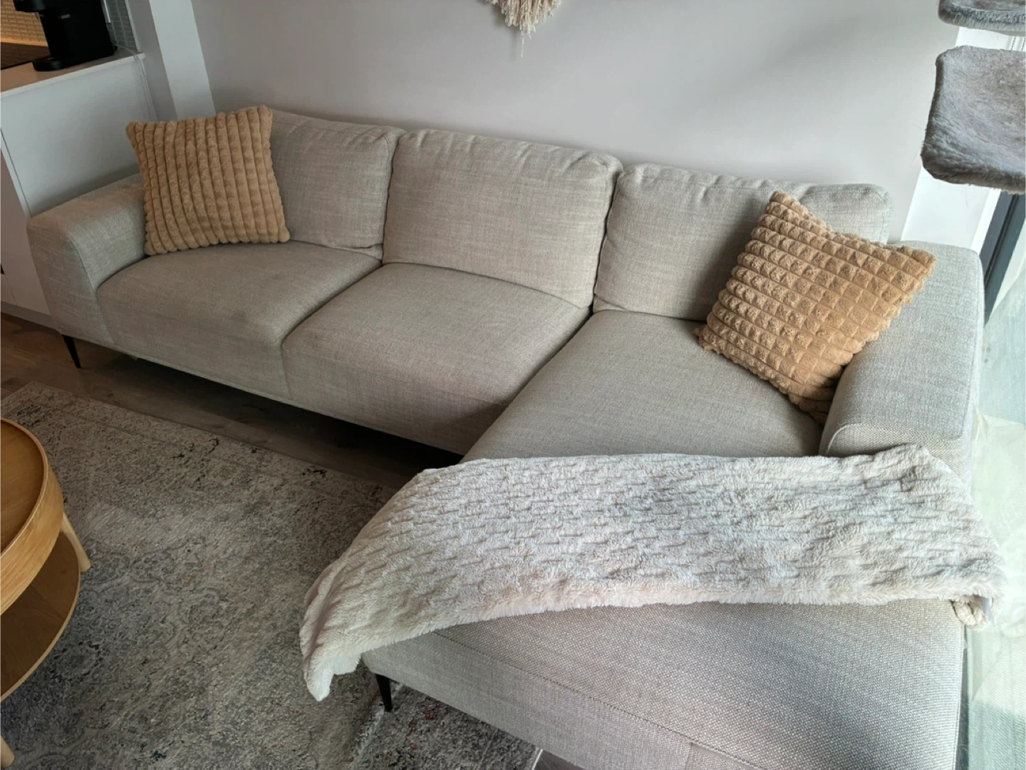 Cream Sectional Sofa , Arthur , MUST - photo 4