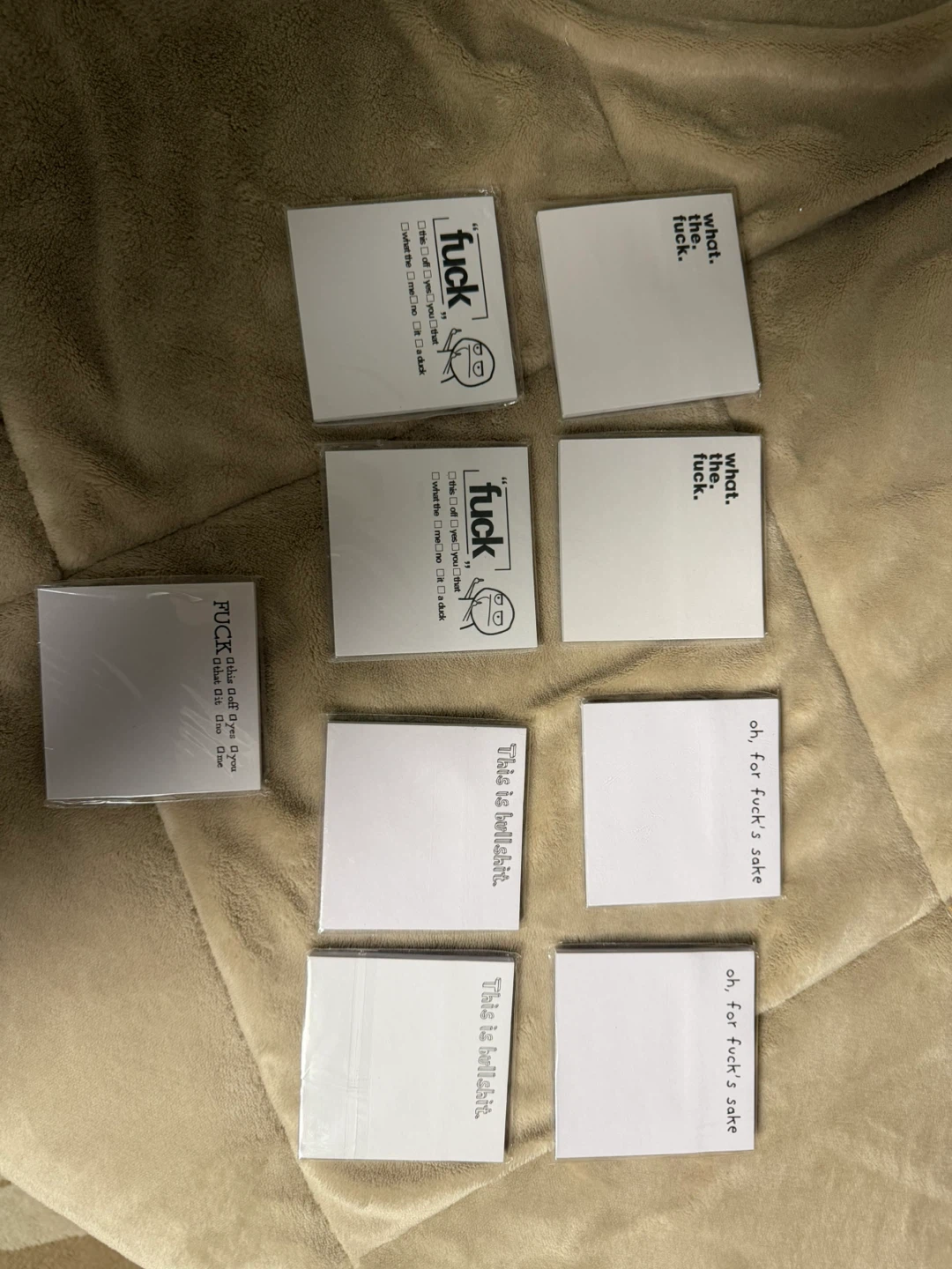 Funny Rude Sticky Notes - Pack of 8