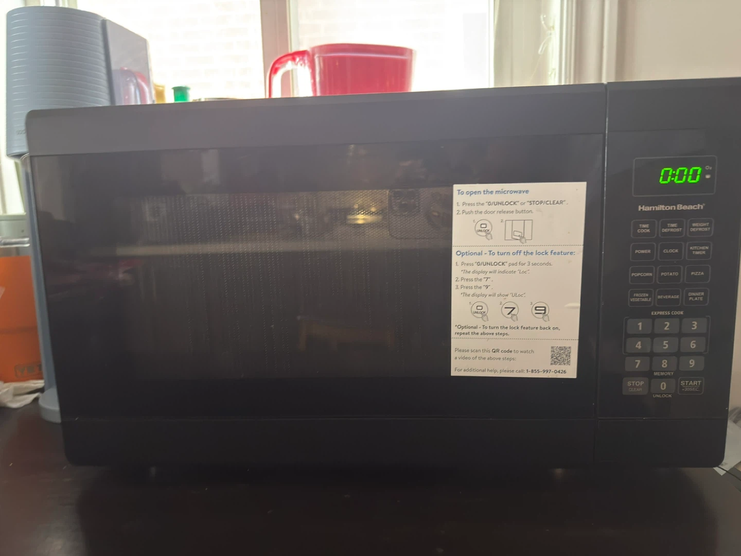 Hamilton Beach 1.1 Cu. ft. Microwave - Black with Box