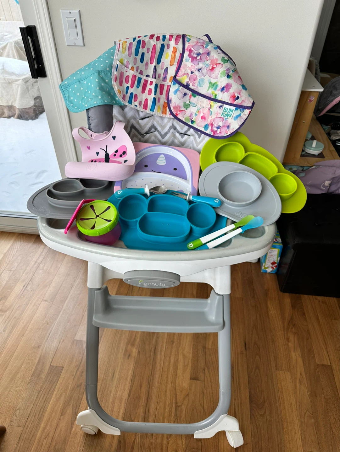 Ingenuity Baby High Chair and Feeding Set