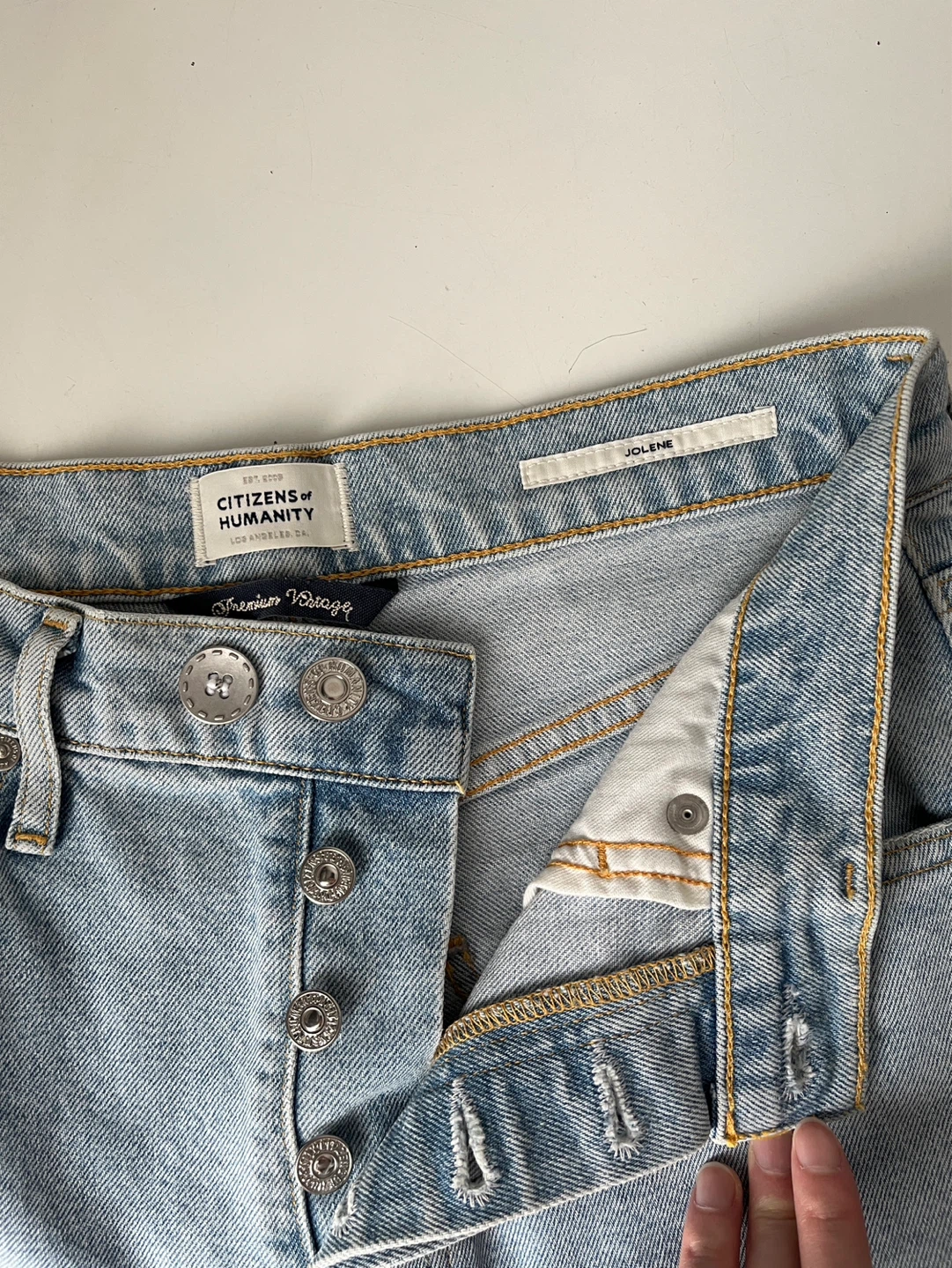 Citizens of Humanity Jolene Light Wash Distressed Jeans - photo 4