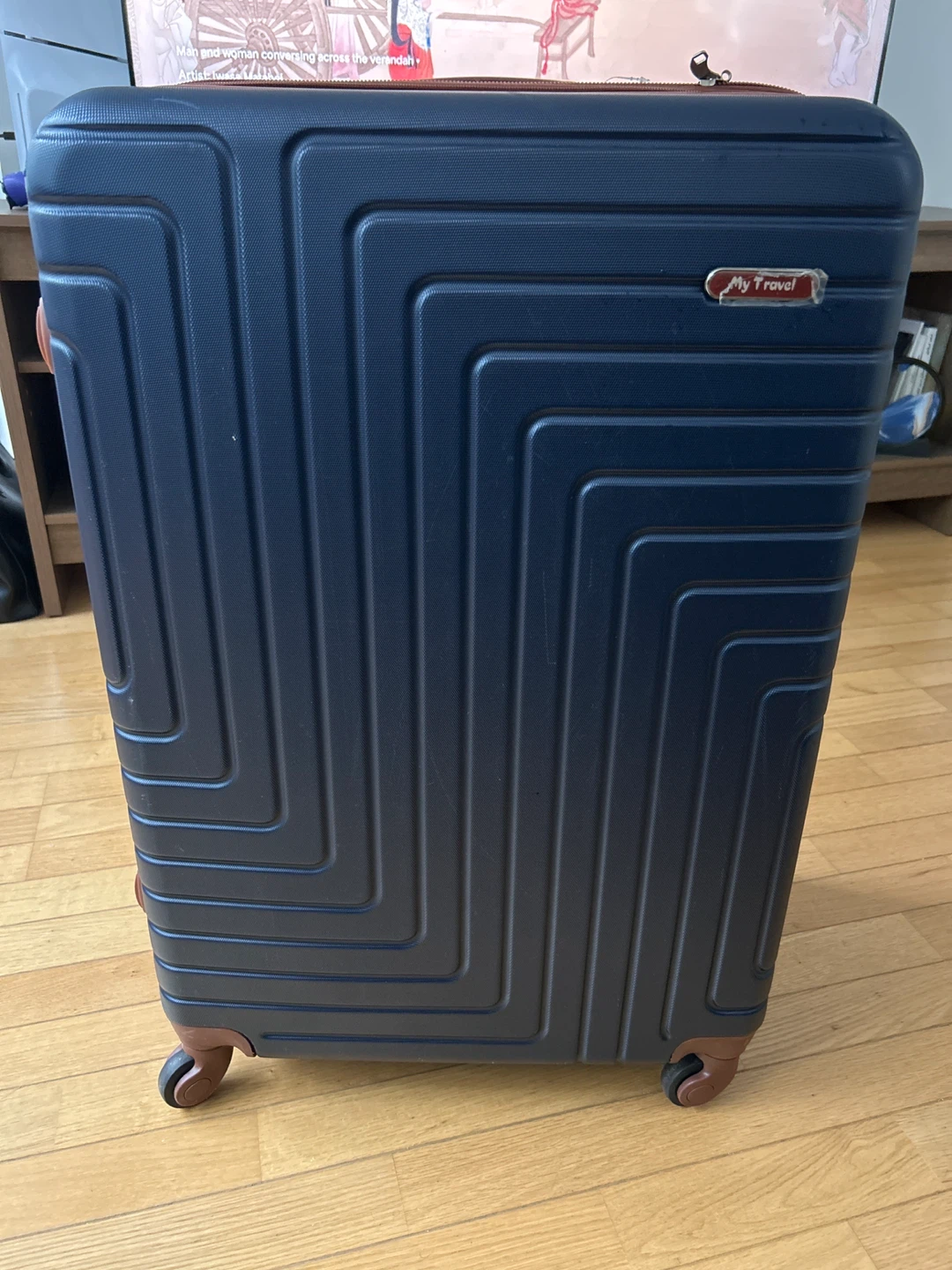 My Travel Navy Blue Suitcase