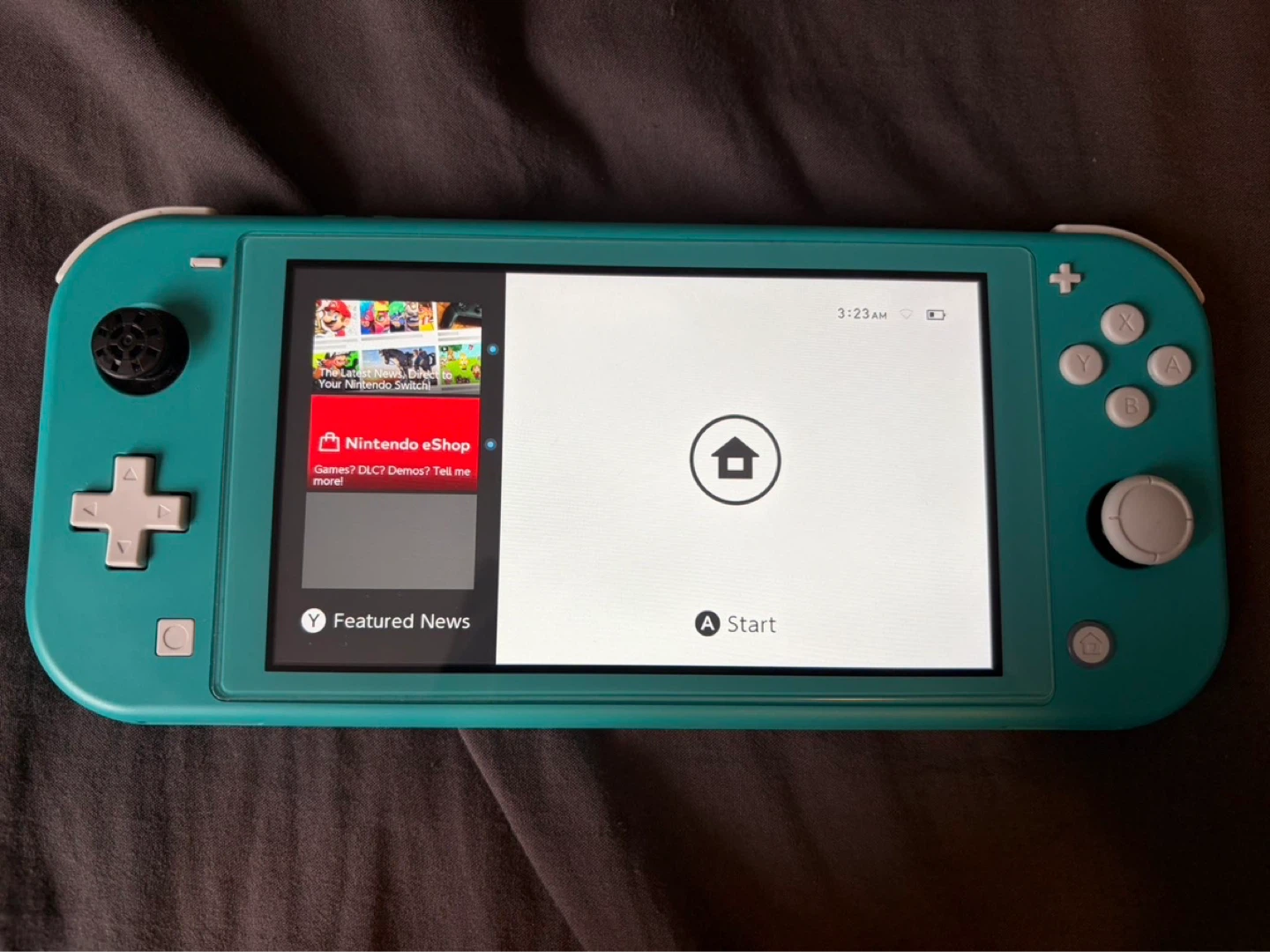 Nintendo Switch Lite Turquoise with 256GB MicroSD Card