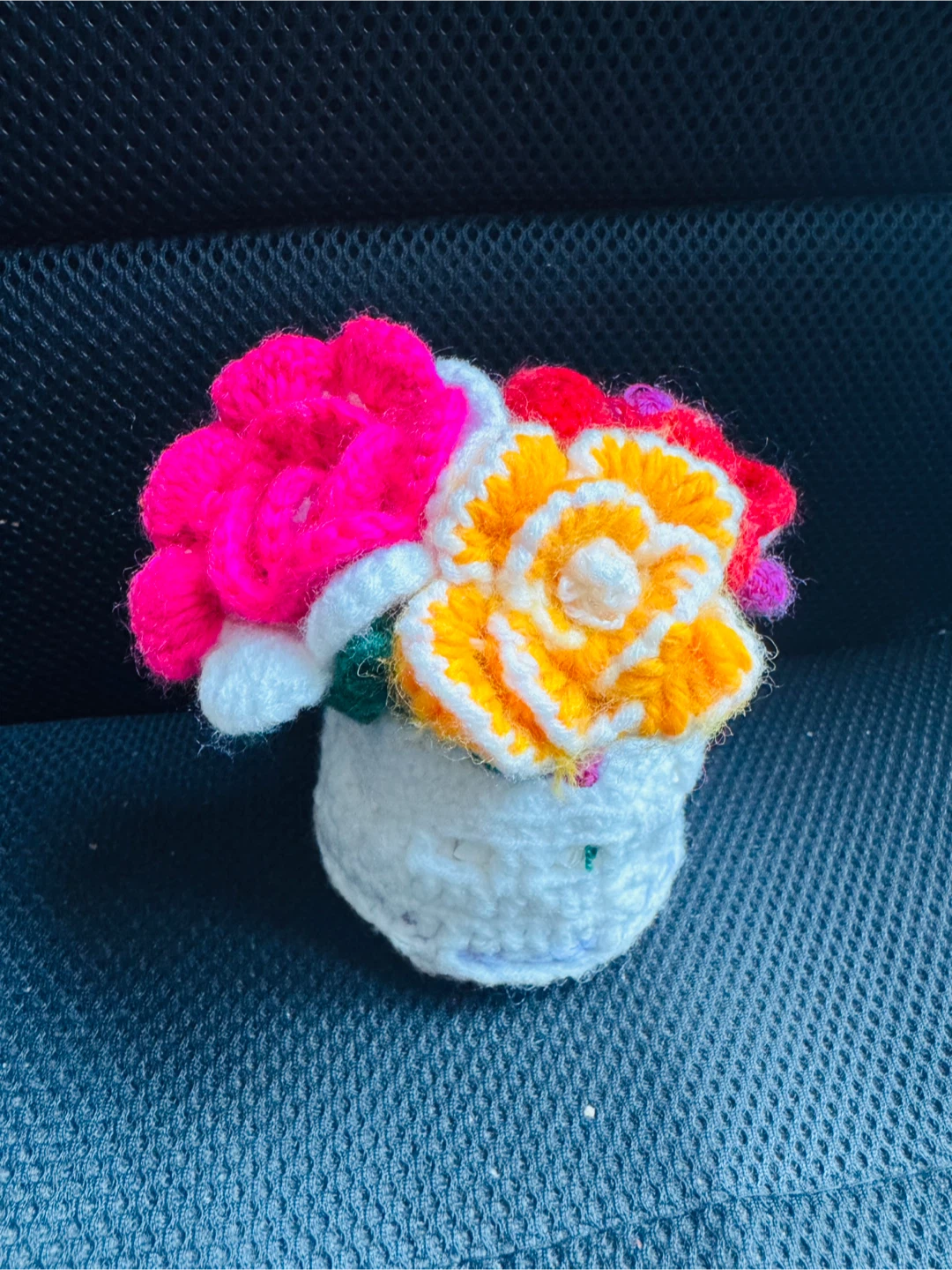 Handmade Crochet Flower Pot Decoration - photo 3