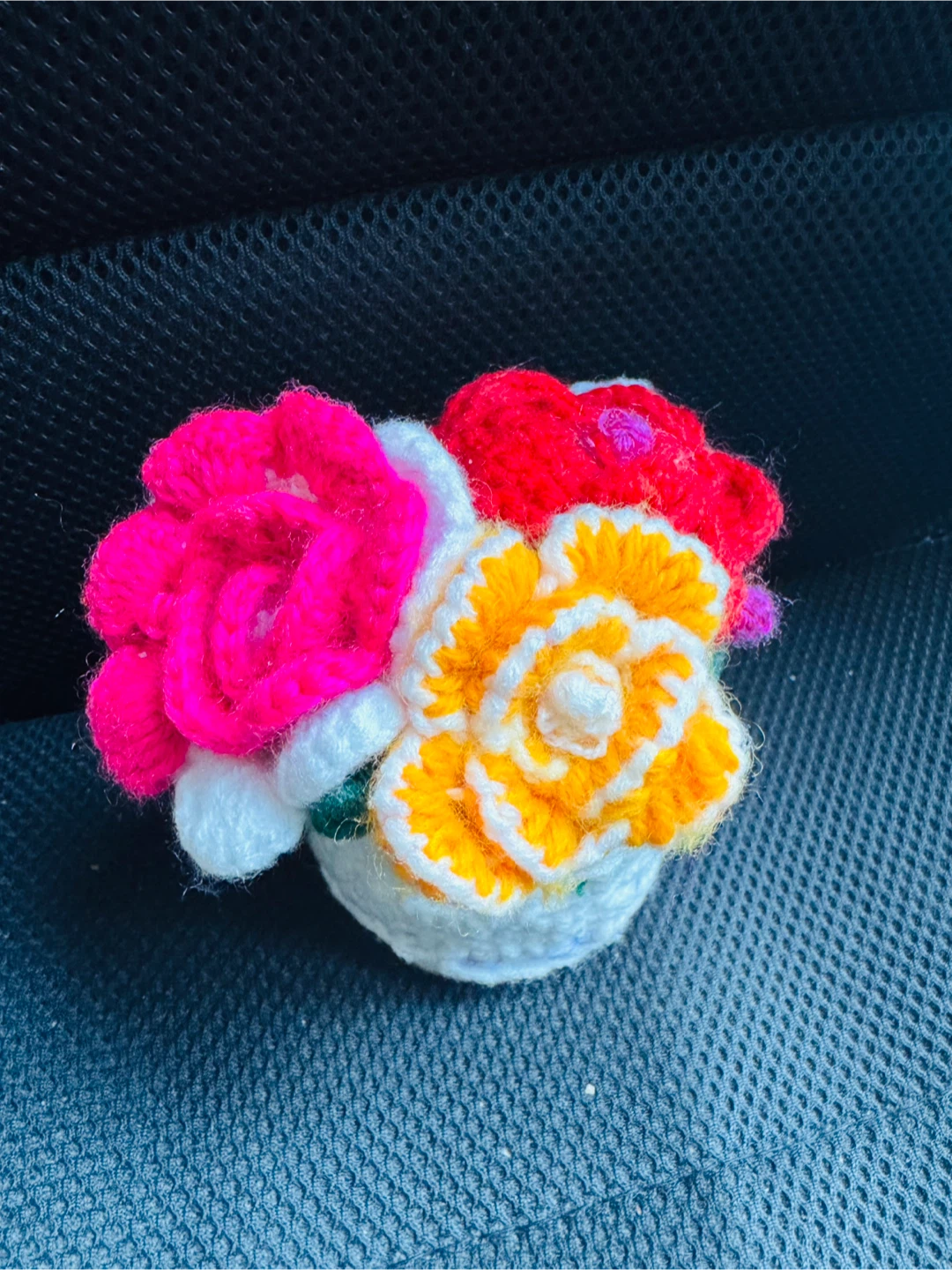 Handmade Crochet Flower Pot Decoration - photo 2