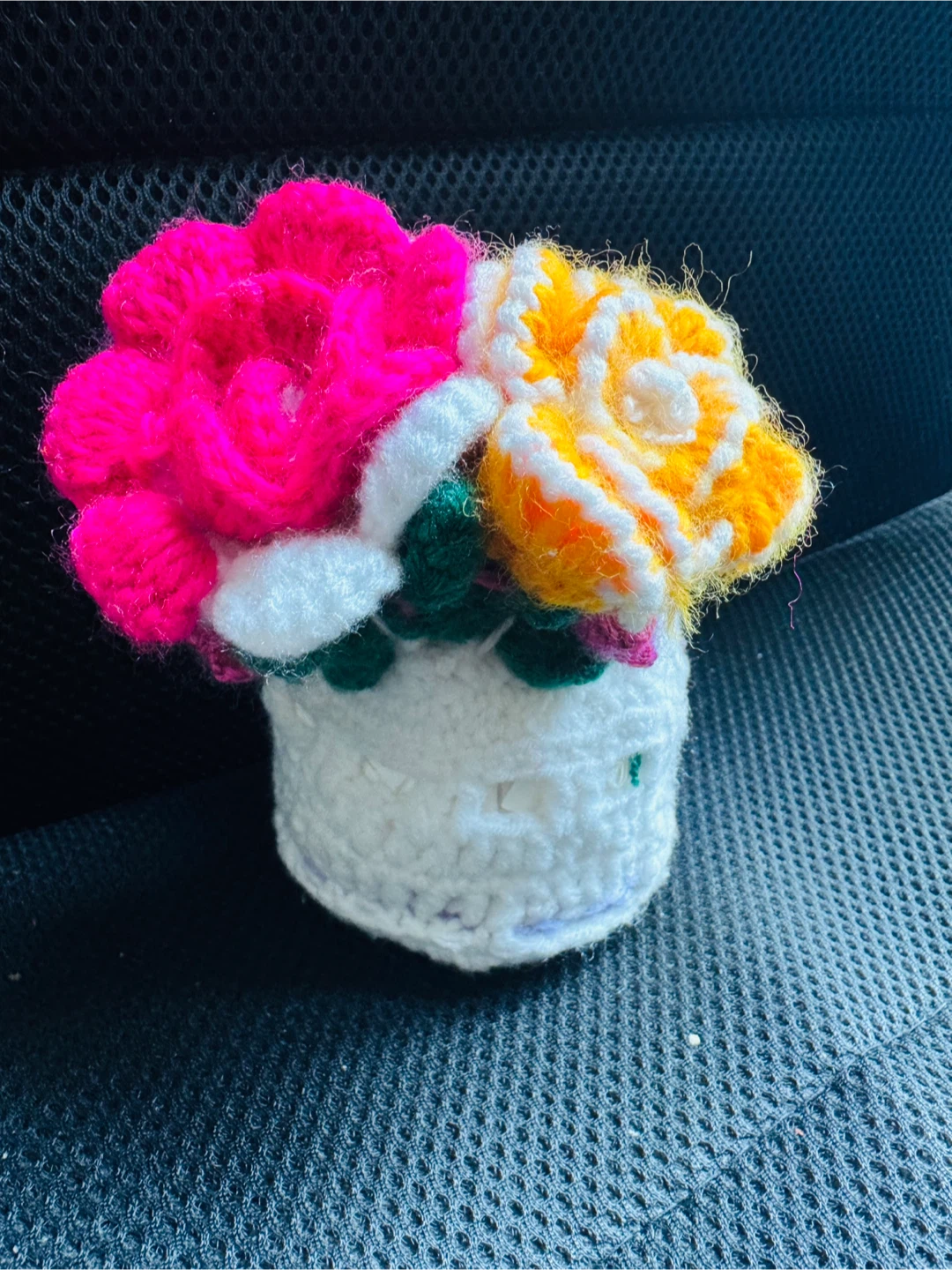 Handmade Crochet Flower Pot Decoration