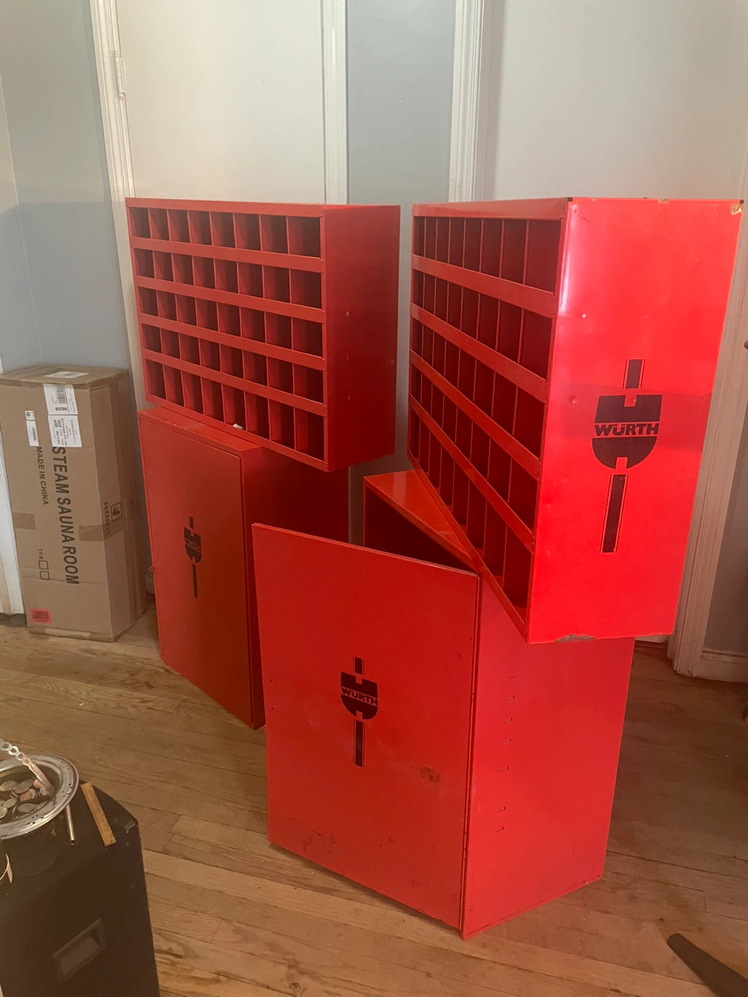Würth Red Metal Mail Sorter Organizer with 48 Compartments - photo 5