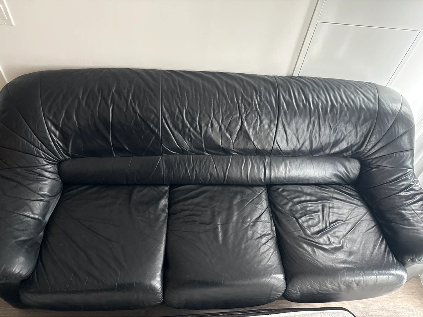 Black Leather Sofa