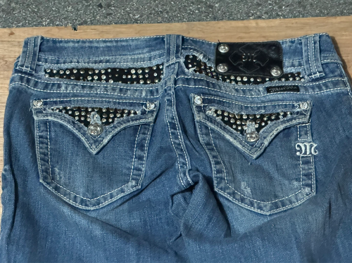 Miss Me Jeans Size 28 Studded Bootcut Flare Denim - photo 4