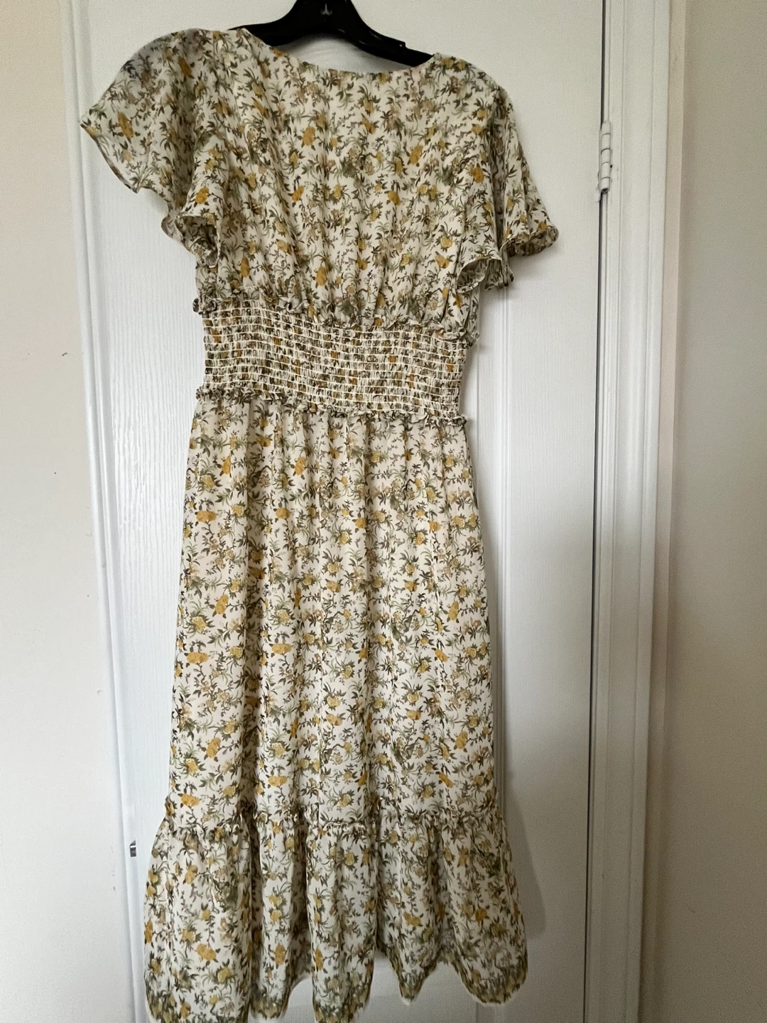 White floral midi dress. Never been worn - photo 2