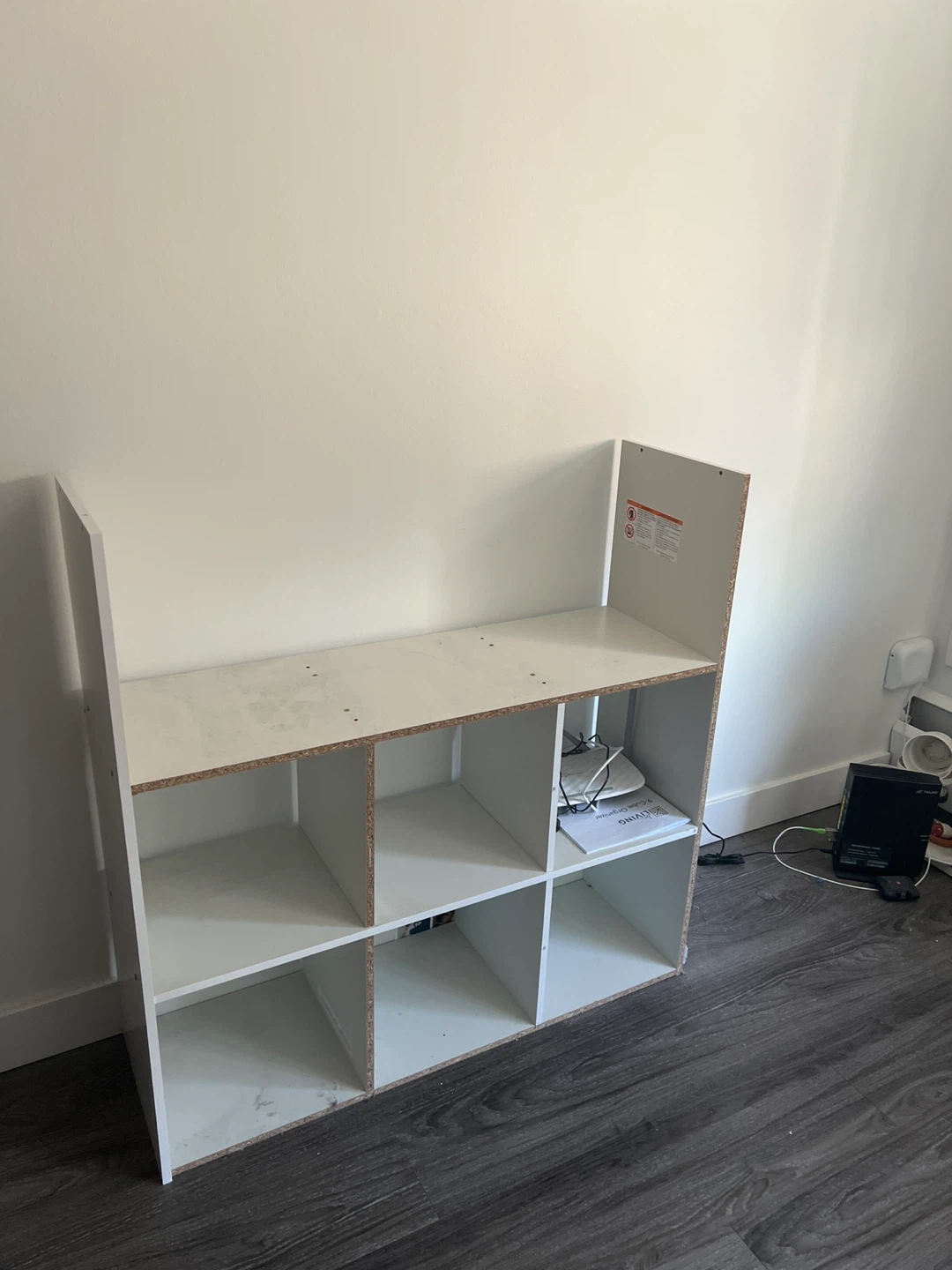 White Cube Organizer Shelf