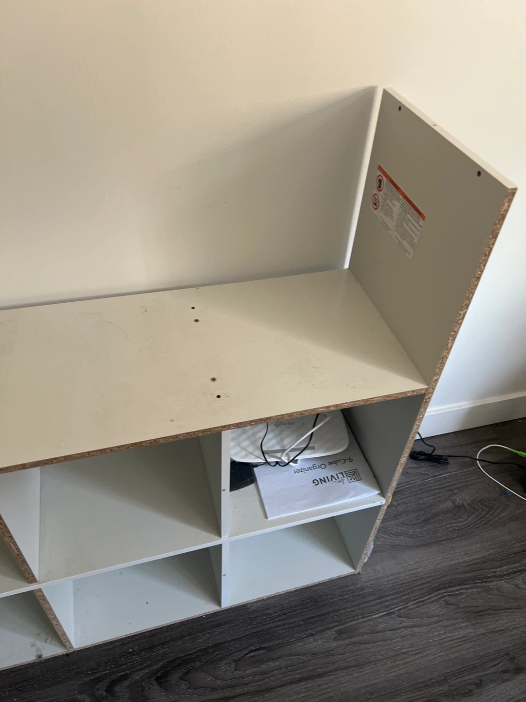 White Cube Organizer Shelf - photo 2