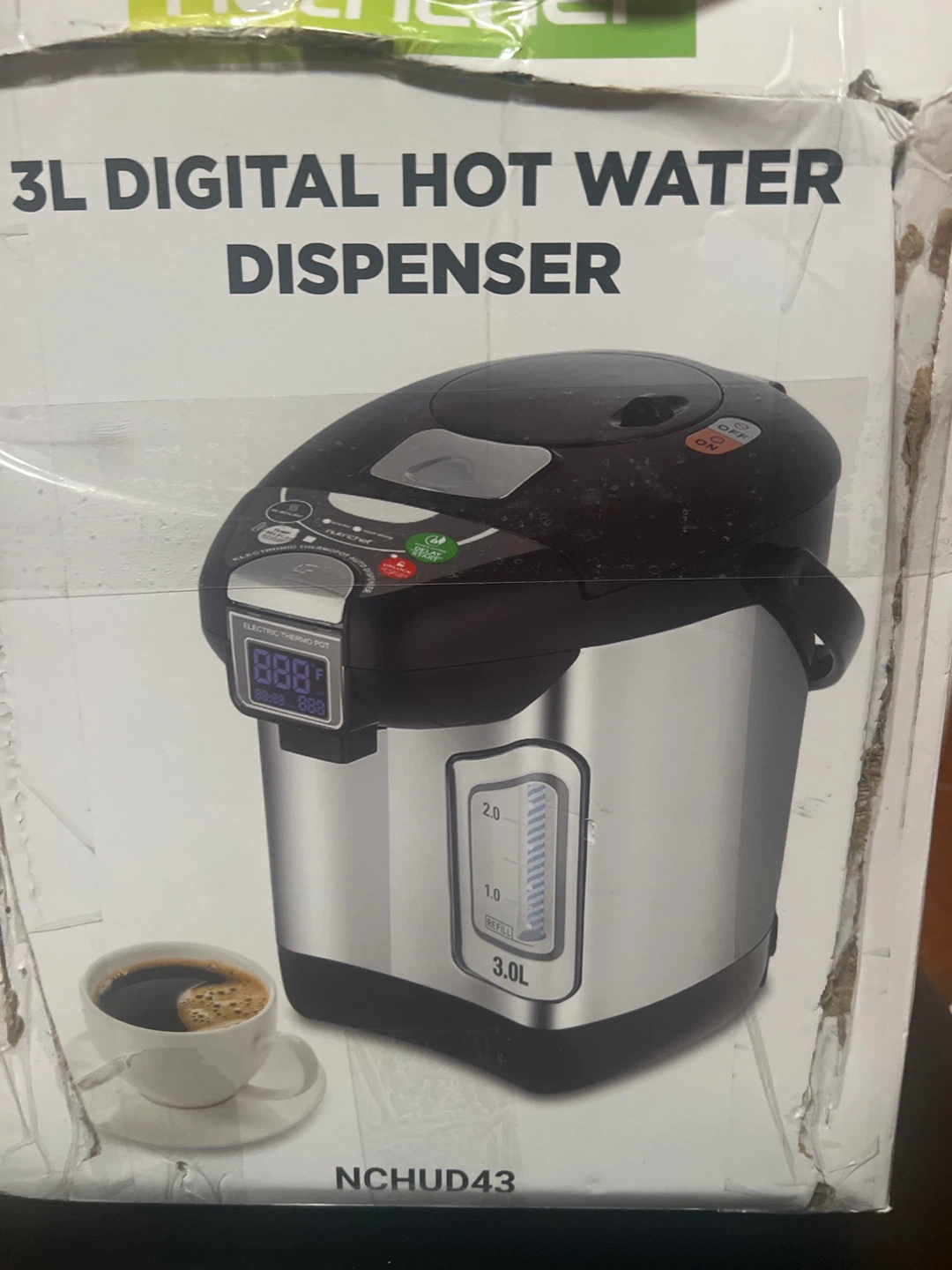 NutriChef 3L Digital Hot Water Dispenser - photo 3