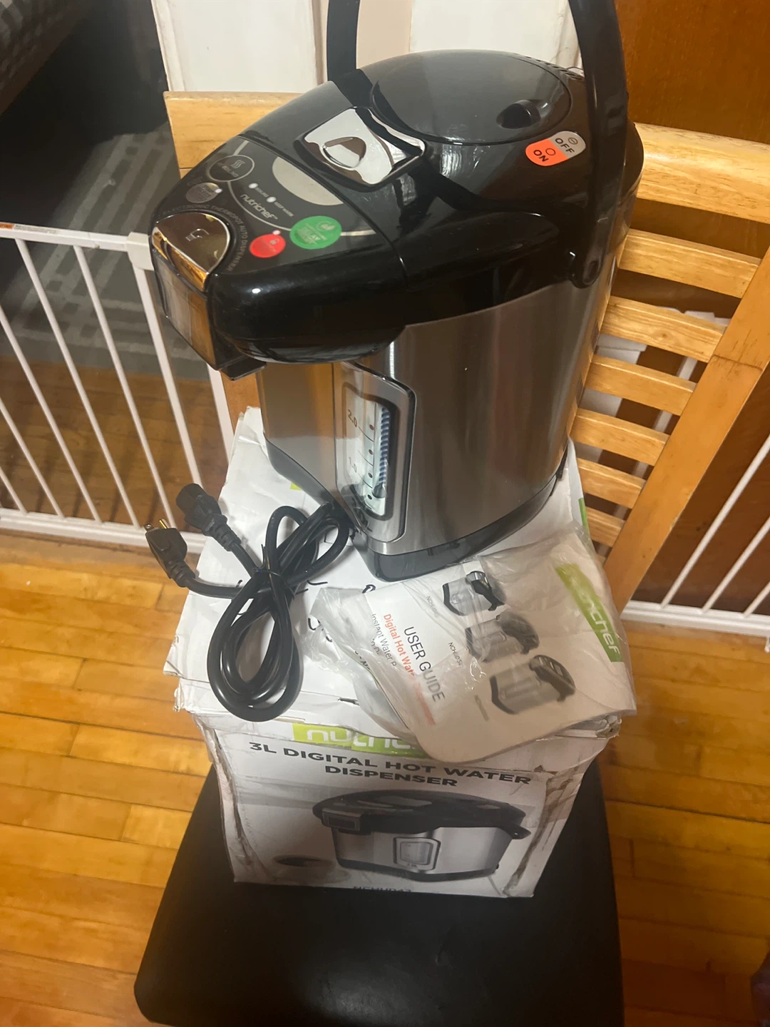 NutriChef 3L Digital Hot Water Dispenser - photo 4