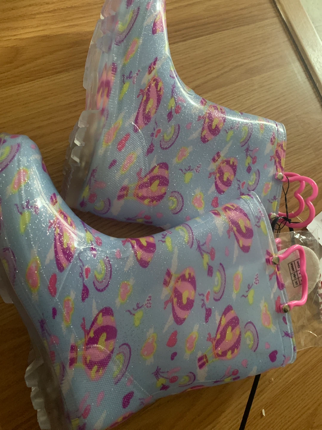 Light-Up Unicorn Rain Boots Size 3