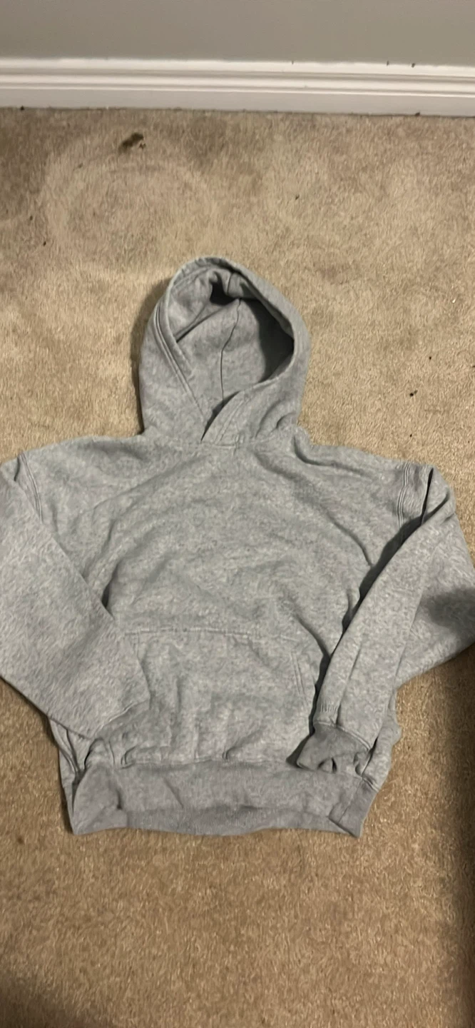 Hollister Grey Boxy Fit Hoodie