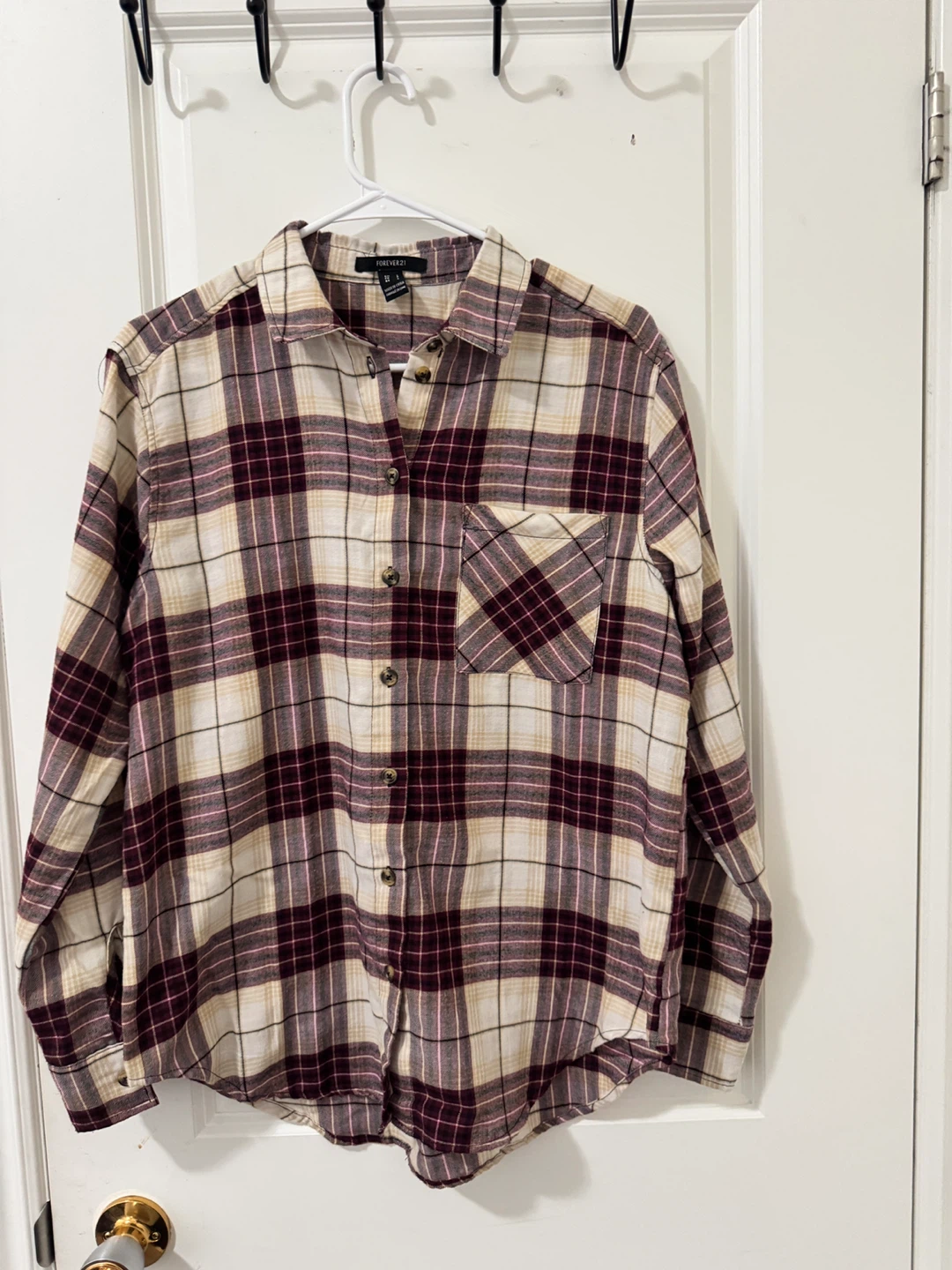 Forever 21 Plaid Flannel Shirt - Size S