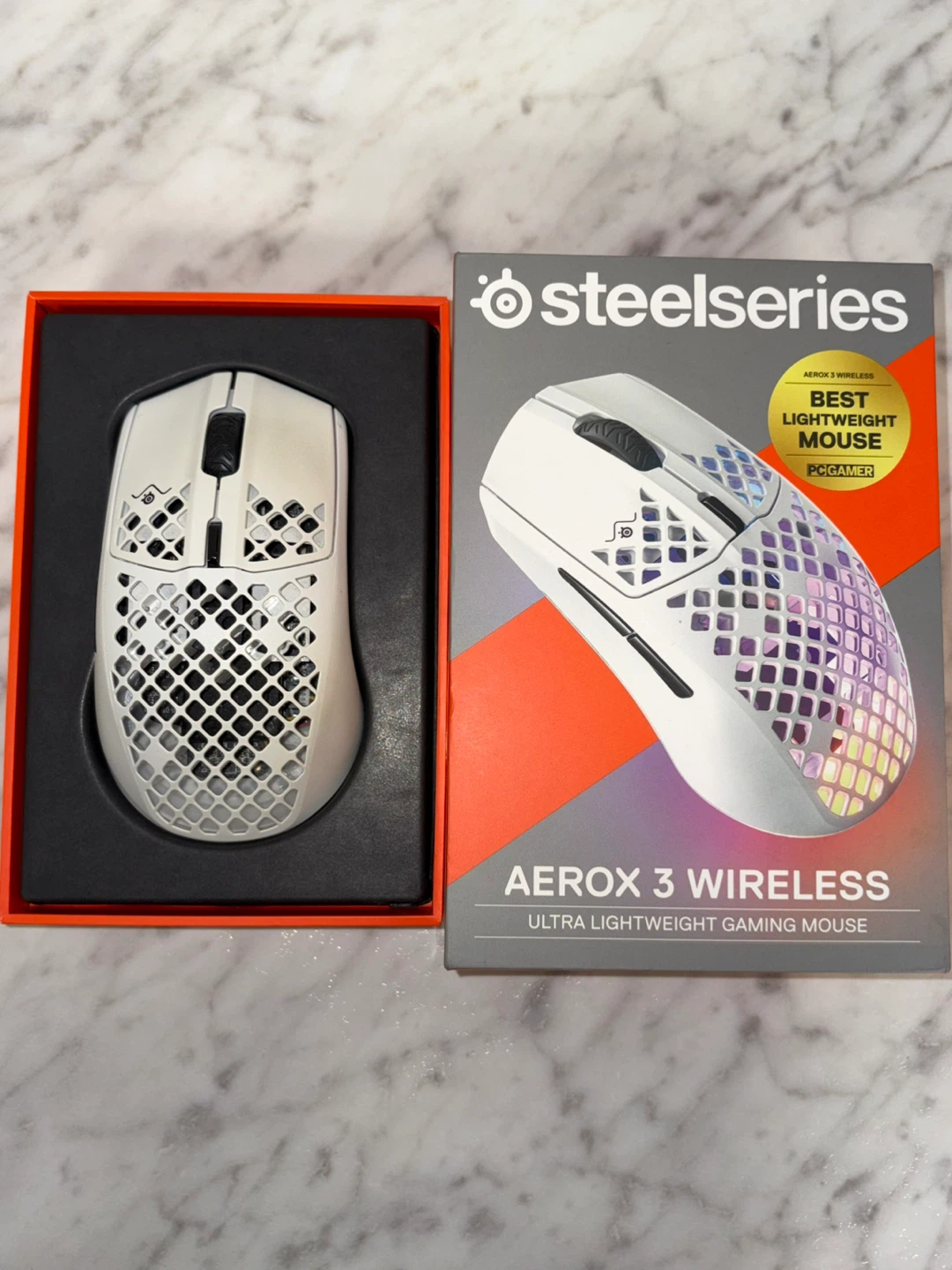 Gaming mouse SteelSeries Aerox 3 Wireless White