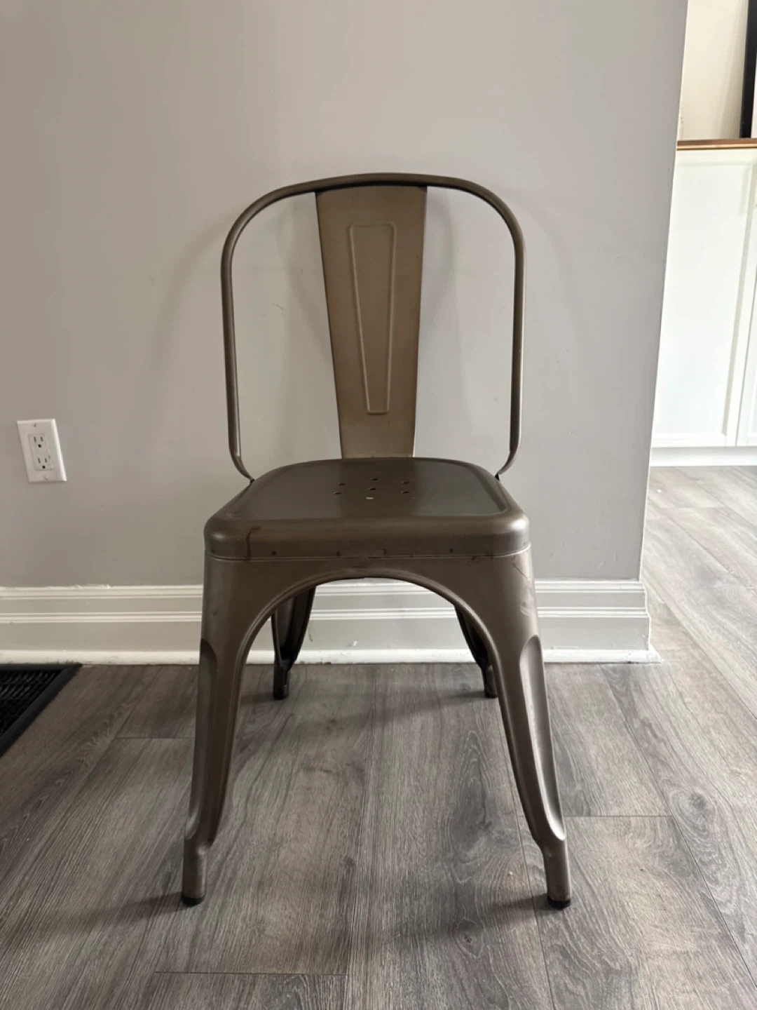 Set of 4 Metal Tolix Style Dining Chairs - photo 3
