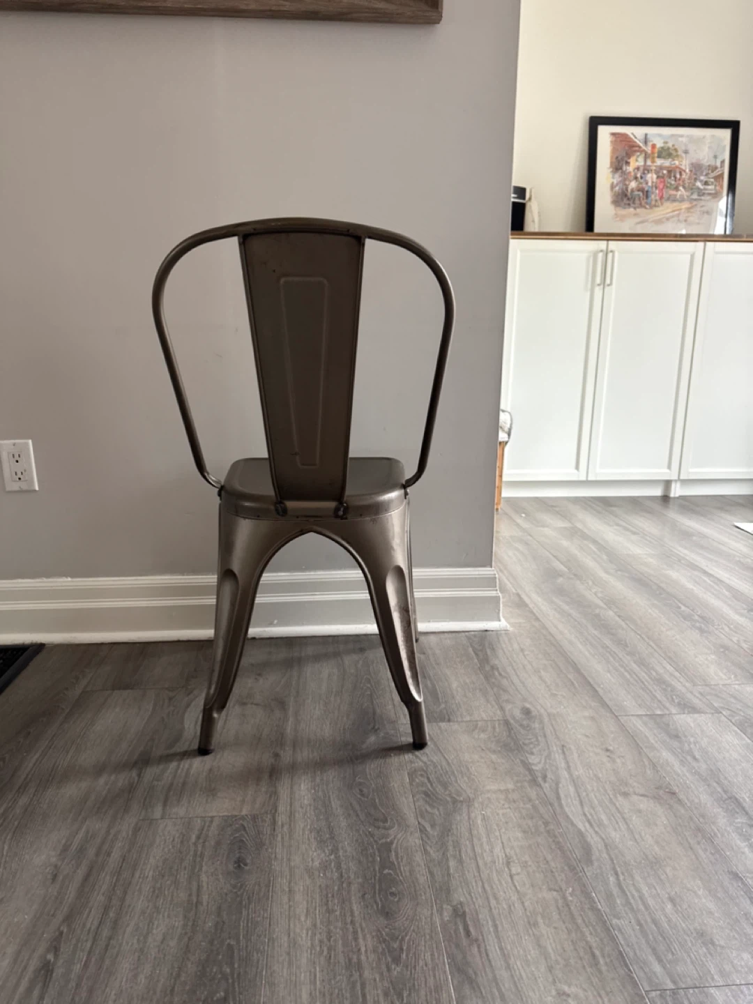 Set of 4 Metal Tolix Style Dining Chairs - photo 2