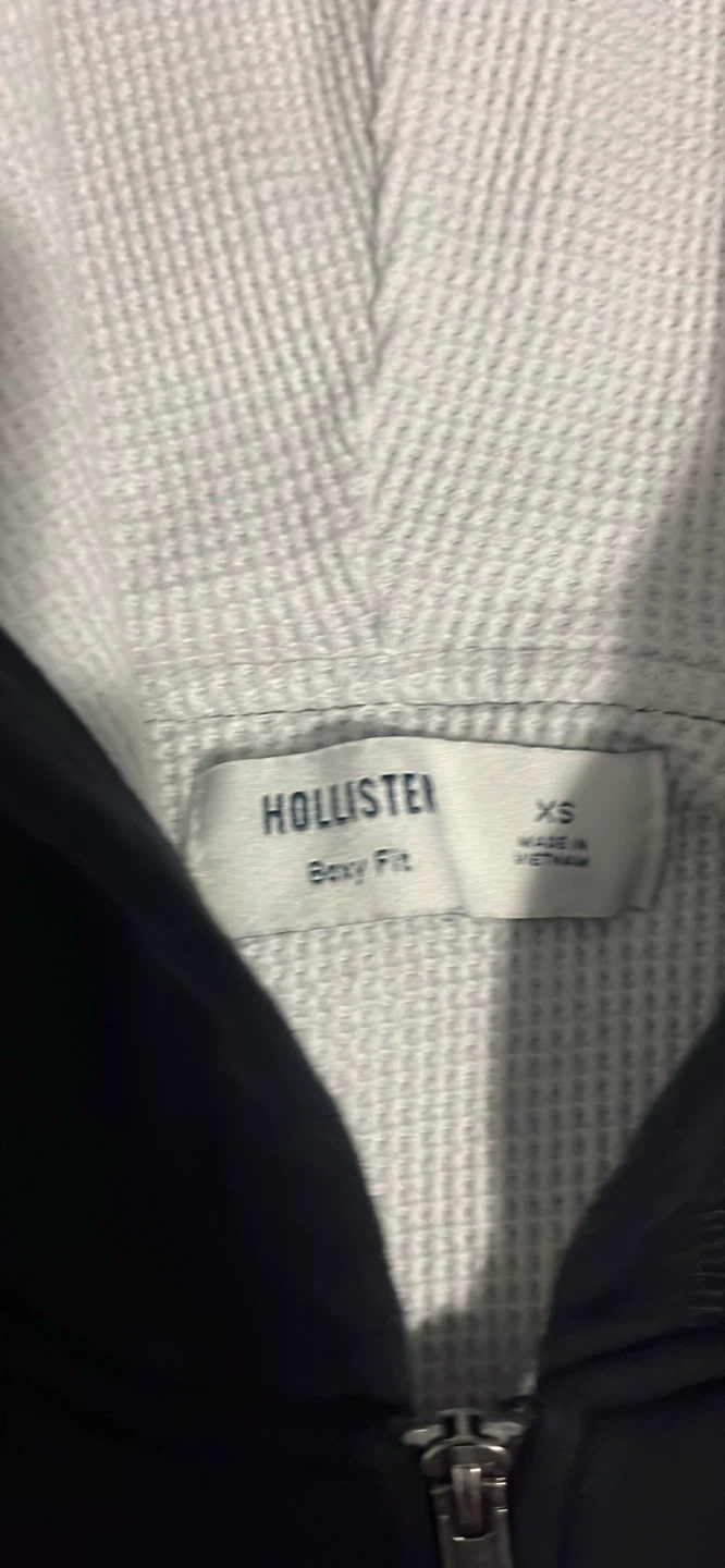 Hollister Black Zip-Up Hoodie - XS - photo 3